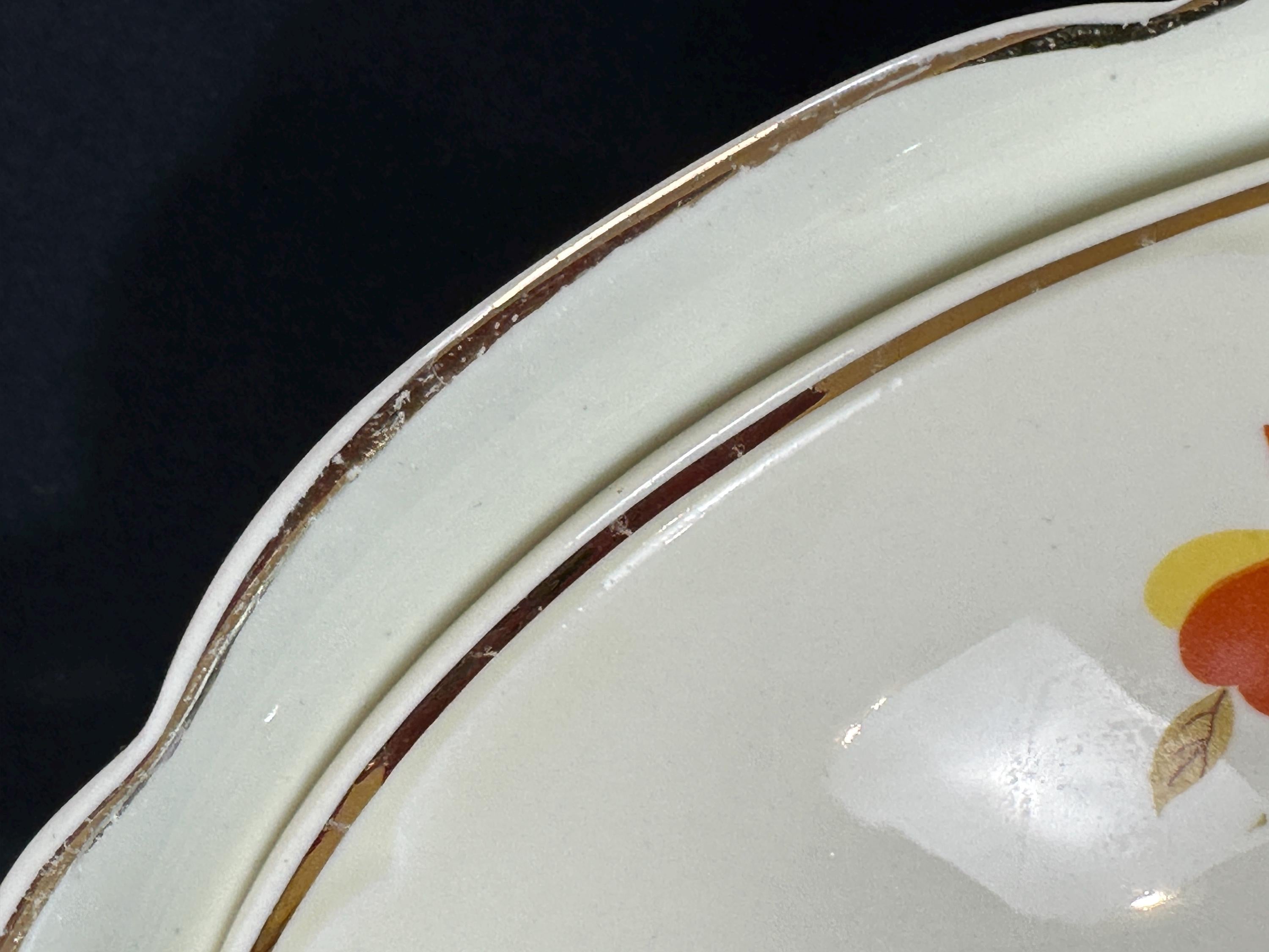 Hall Autumn Leaf Covered Oval Bowl