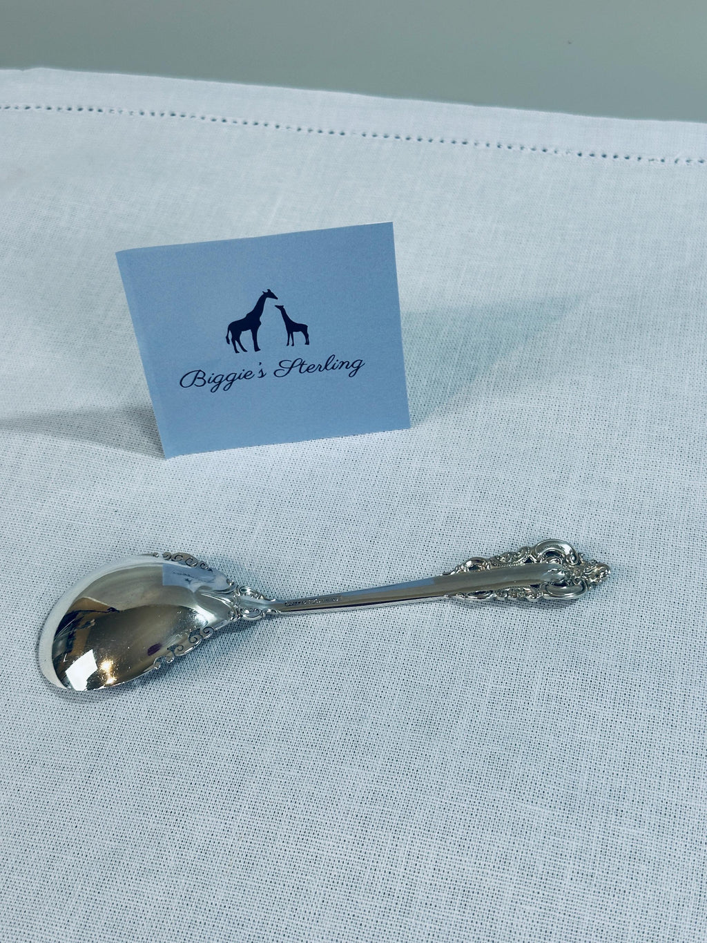 Wallace Grande Baroque Sugar Spoon Sterling Silver