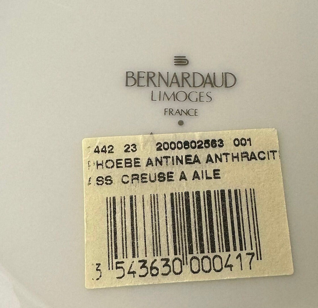 4 Bernardaud Antinea Anthricite Soup Bowls