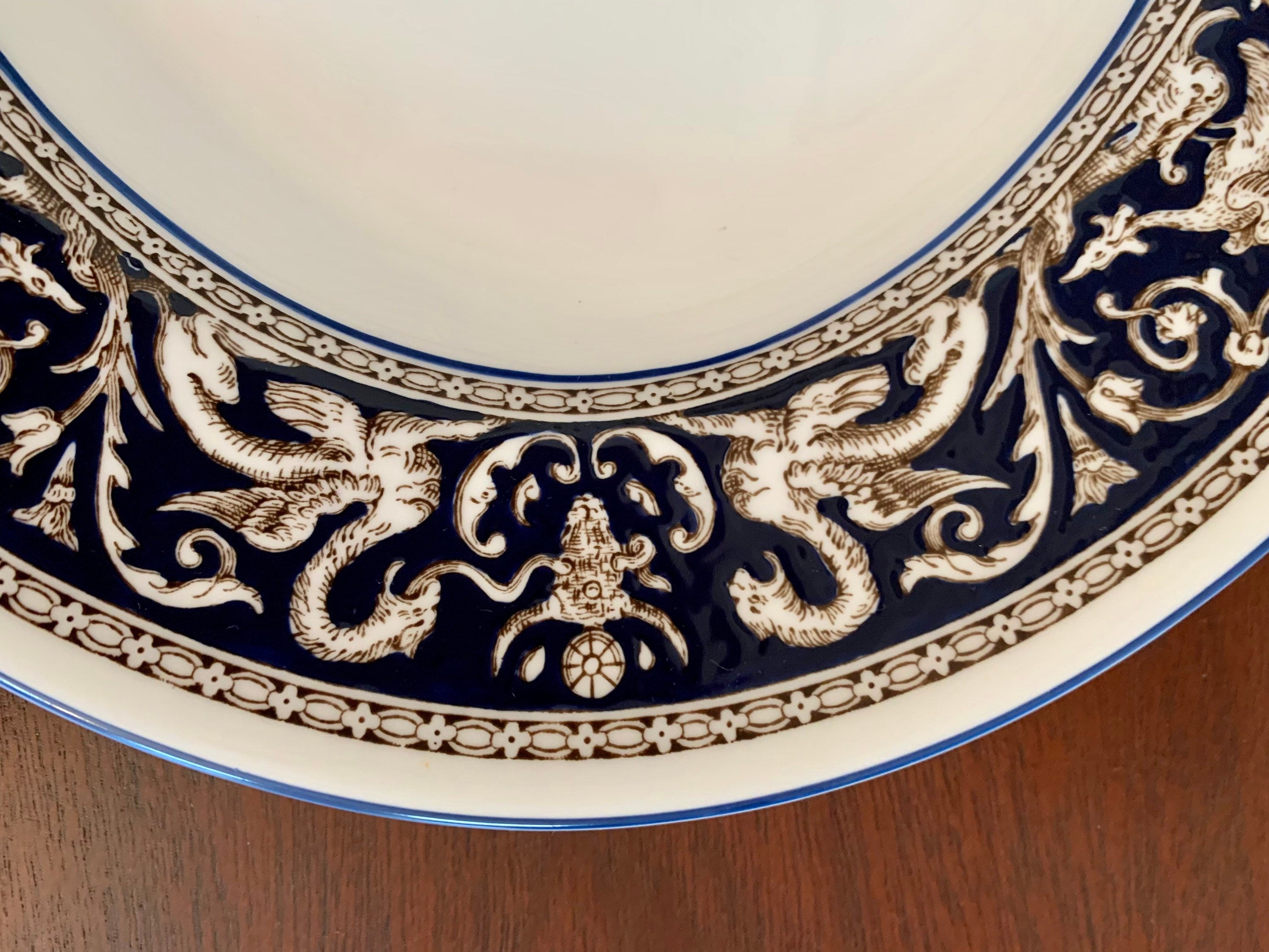 Wedgwood Florentine Gravy Boat and Underplate