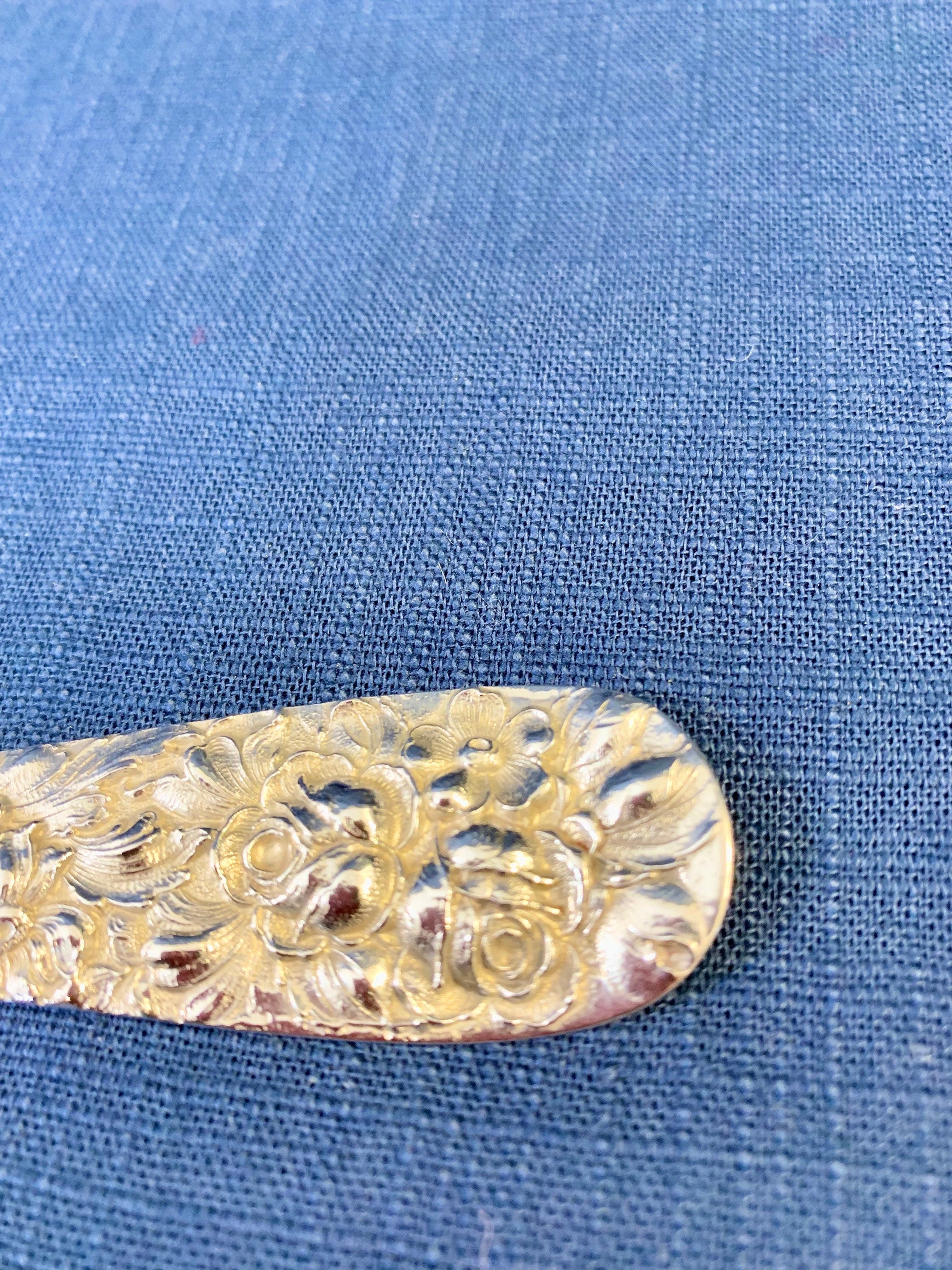 Stieff Rose Large Sterling Meat Fork No Monogram