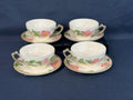 4 Franciscan Desert Rose Teacups and Saucers England
