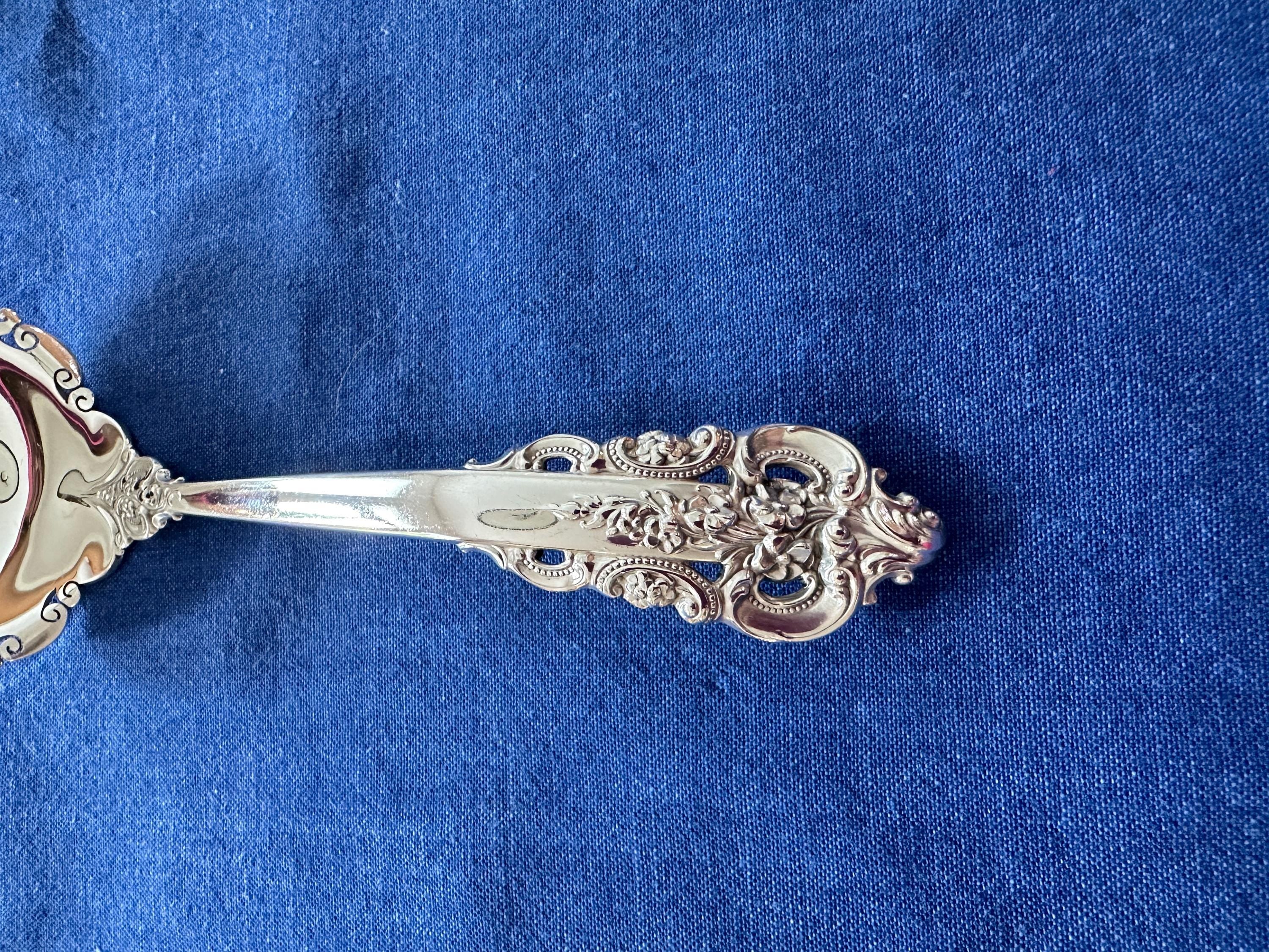 Wallace Grande Baroque Sterling Gravy Ladle