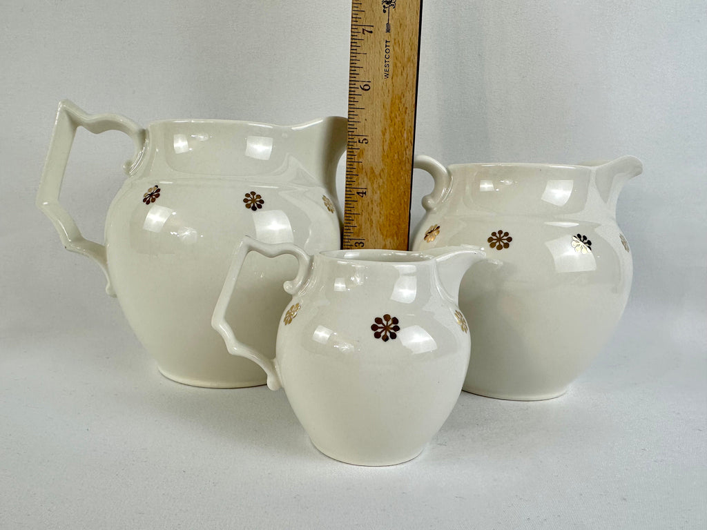 3 Hall Pottery Pitchers