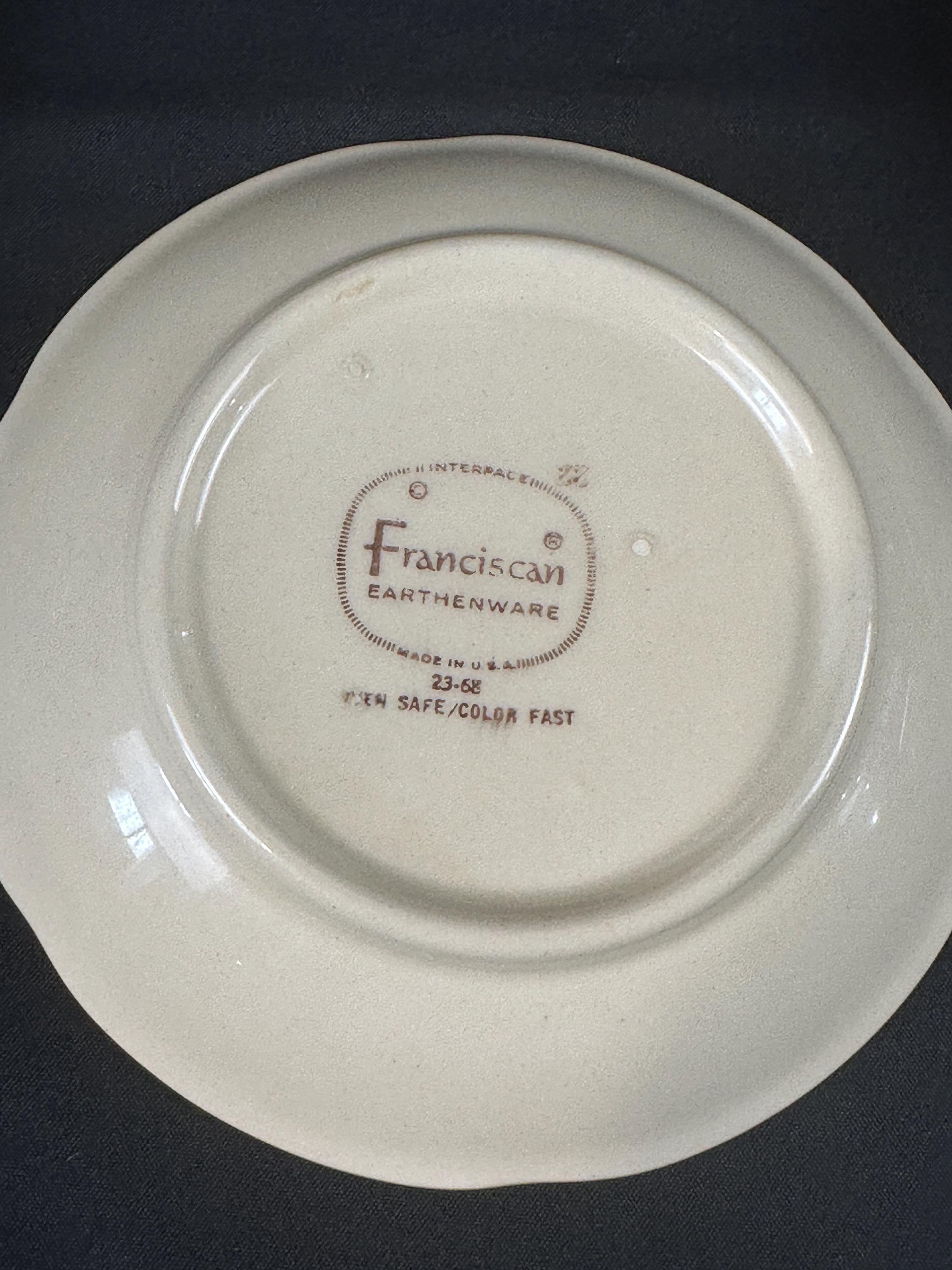 7 Franciscan Apple Fruit Dessert Bowls