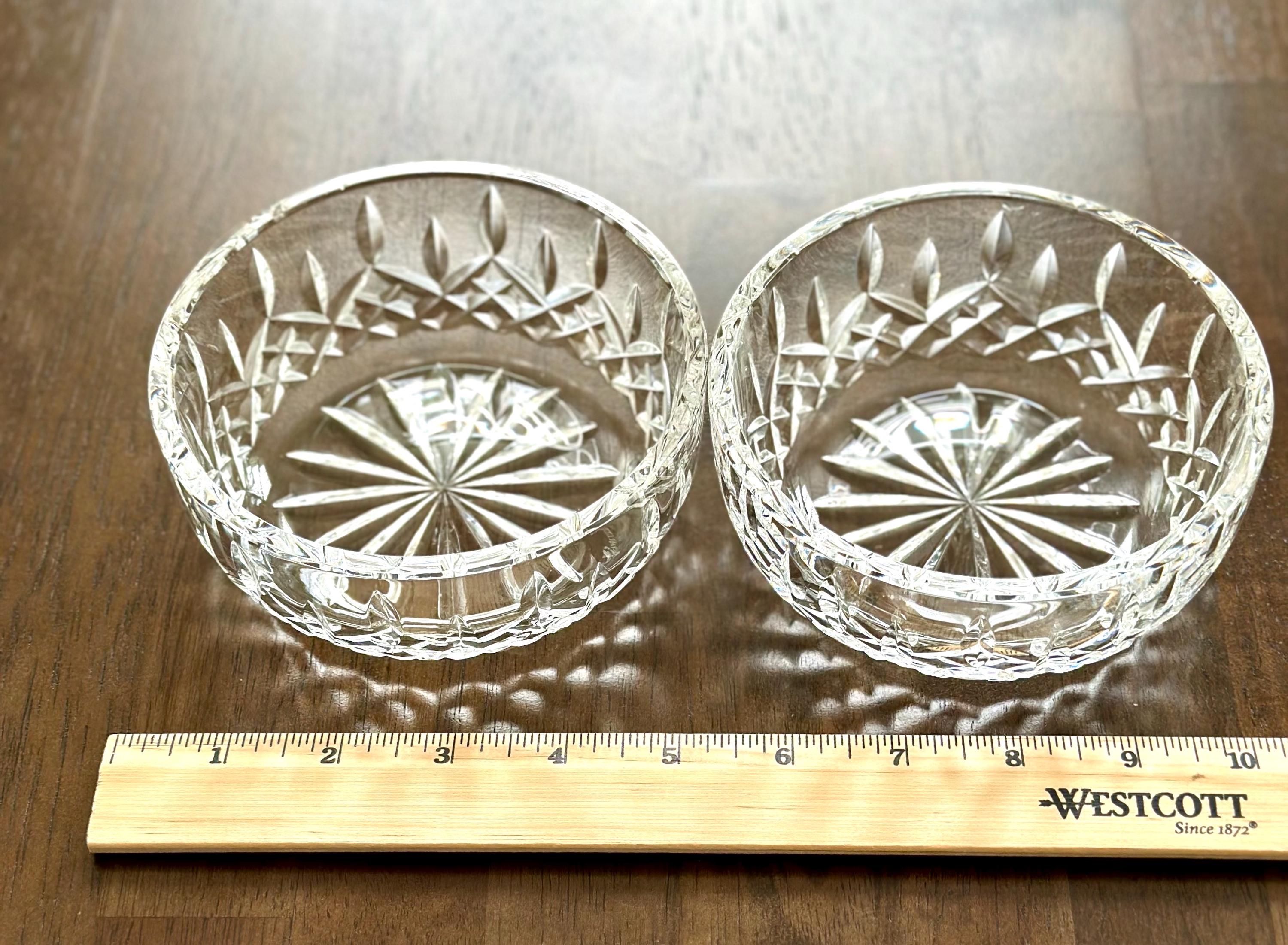 2 Waterford Crystal Lismore Serving Bowls