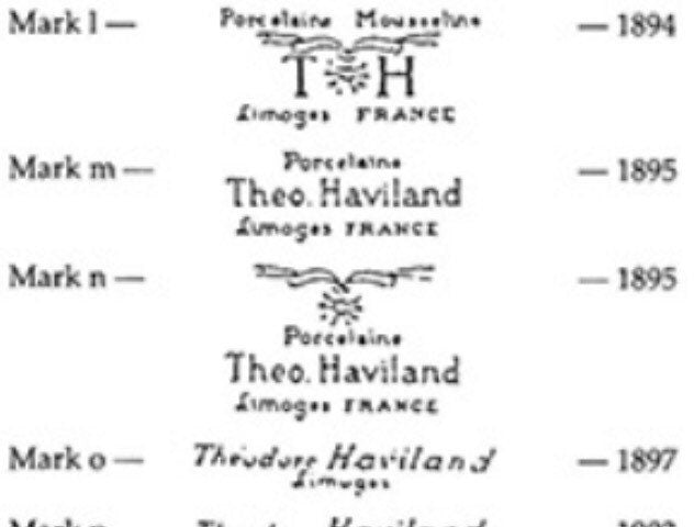 1895 Theodore Haviland Limoges