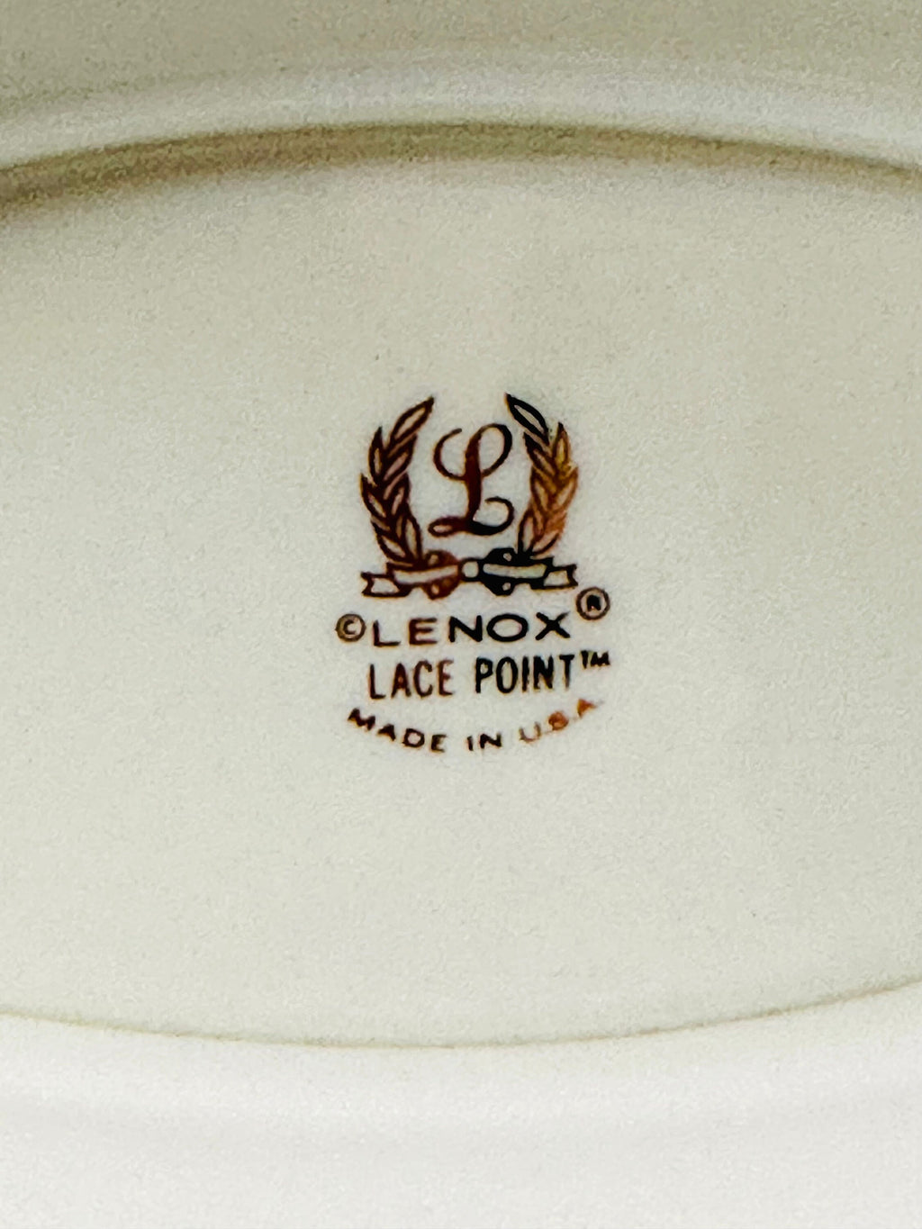 Lenox Lace Point Gravy Boat with Underplate