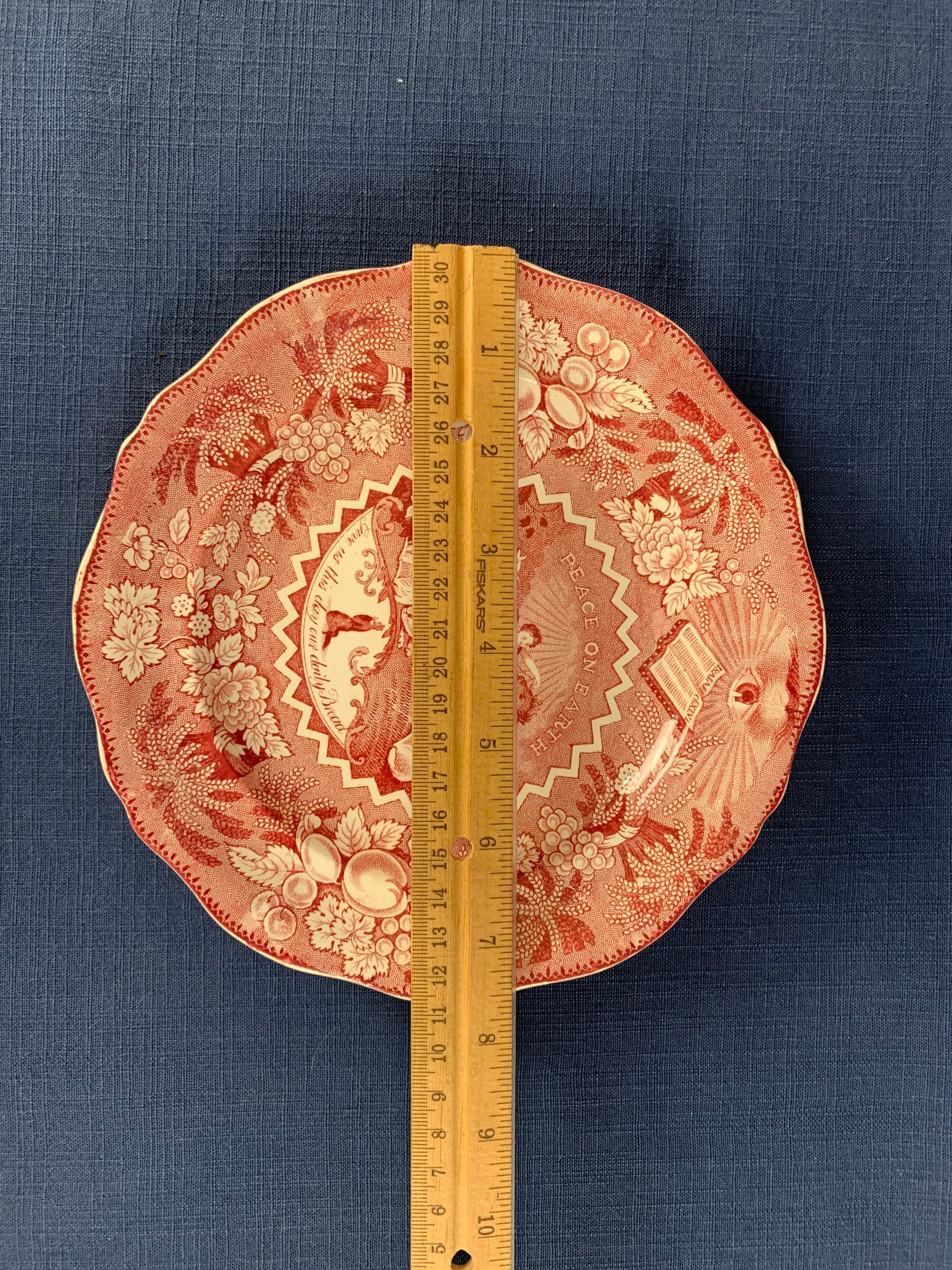 1830s Ralph Stevenson Pottery Millenium Plate
