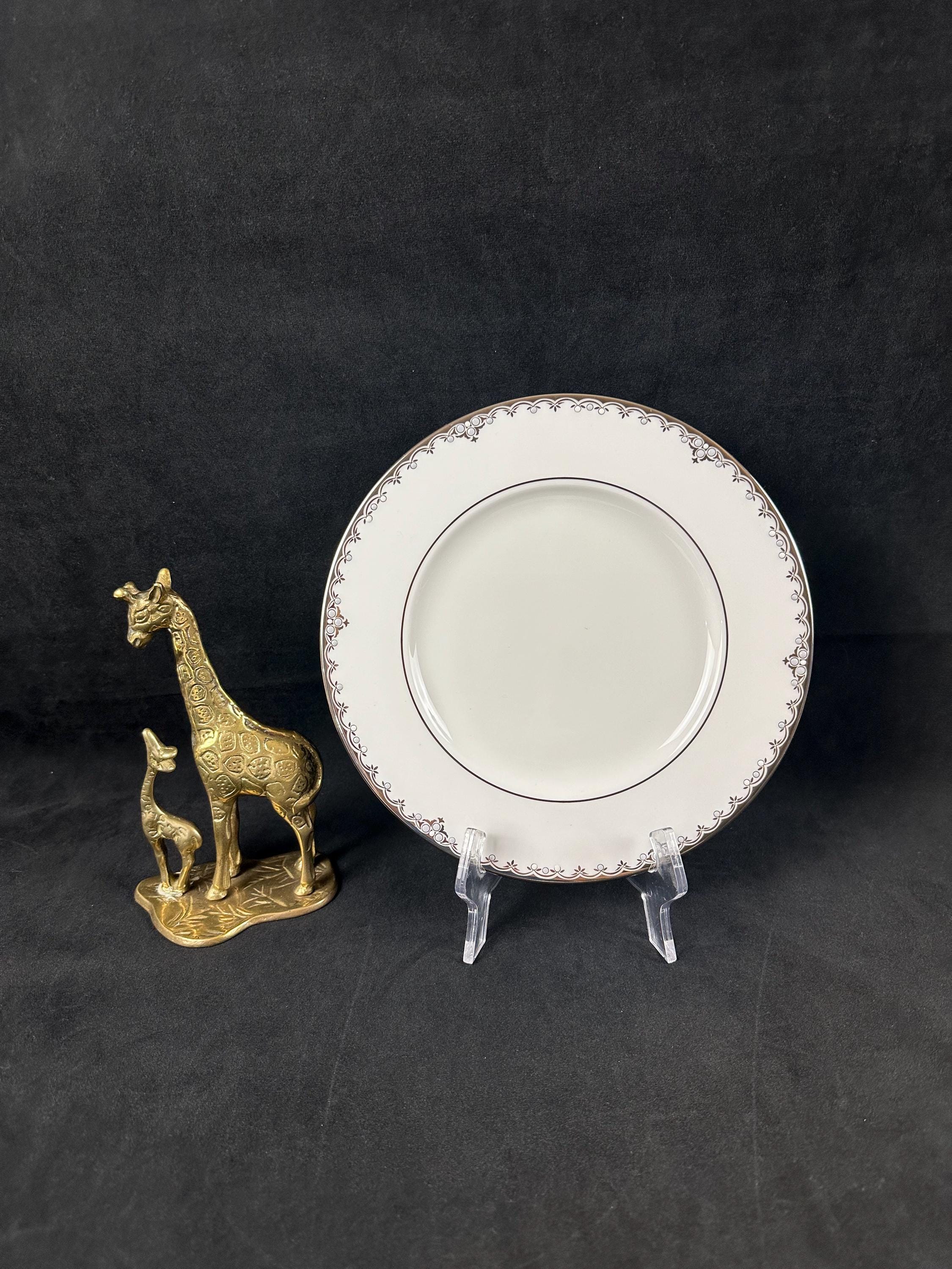 4 Lenox Federal Platinum Accent Luncheon Plates