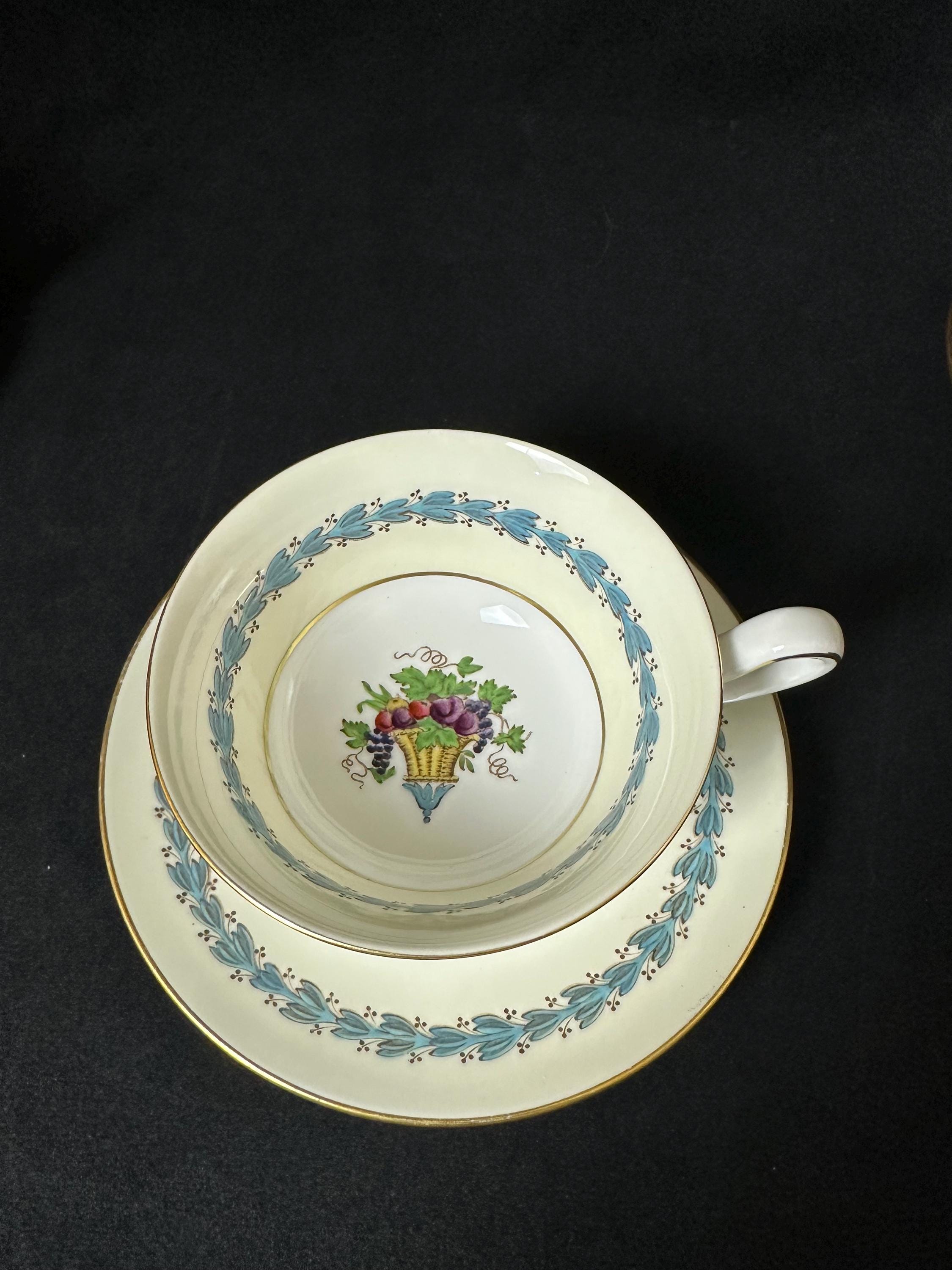 3 Wedgwood Appledore Teacups and Saucers