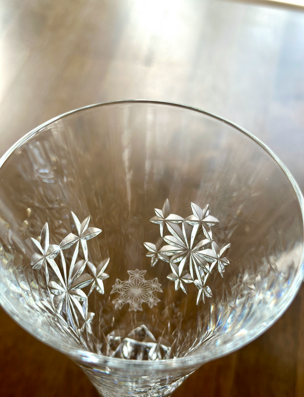 2 Waterford Crystal Snowflake Wishes Champagne Toasting Flutes