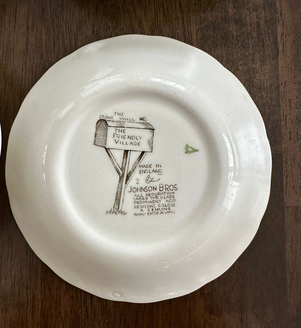 4 Friendly Village Fruit Bowls by Johnson Brothers