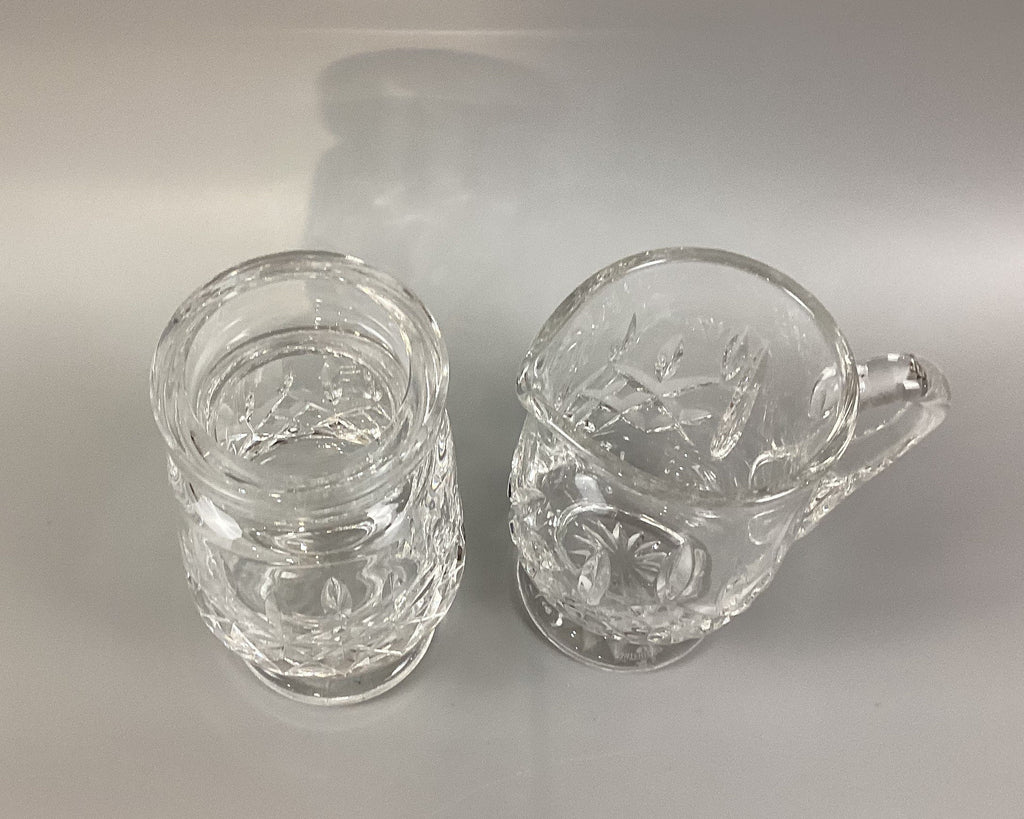 Waterford Crystal Lismore Pattern  Cream and Sugur