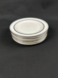 6 Kate Spade Library Lane Platinum Bread Plates