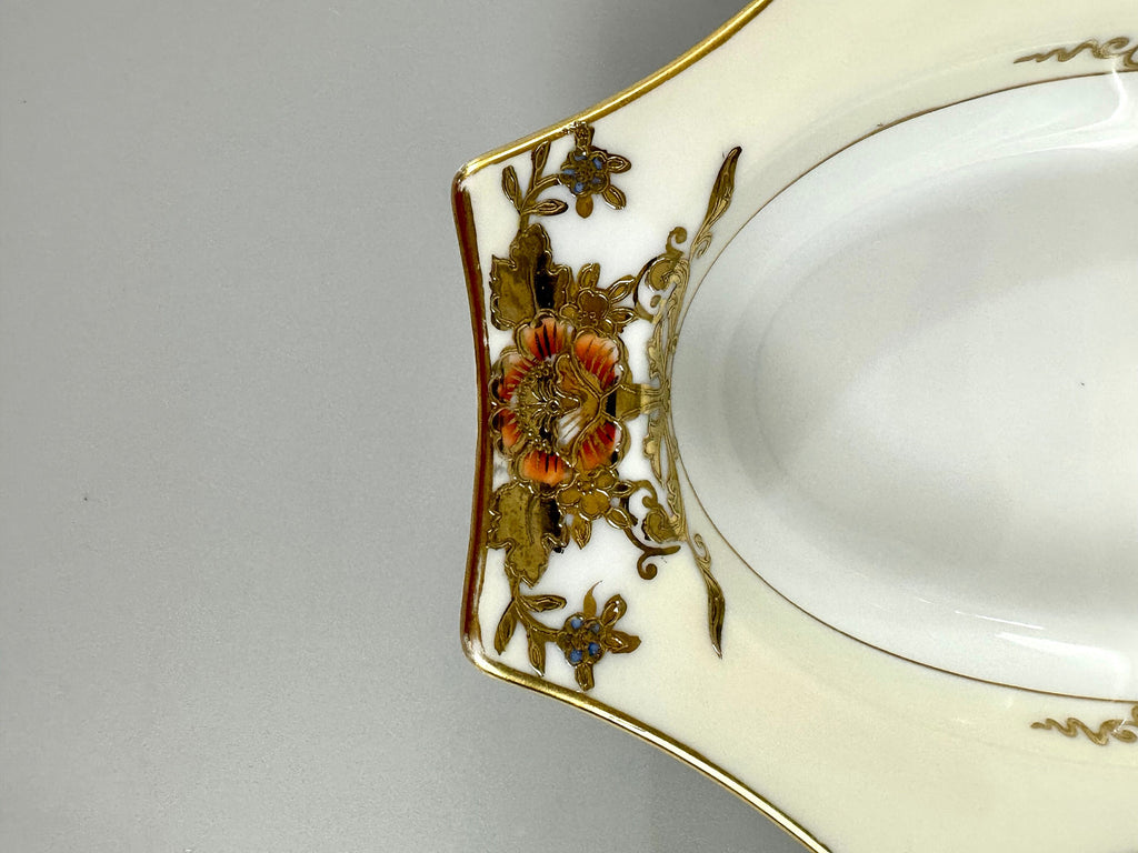 Hand Painted 1918 Noritake Relish Dish