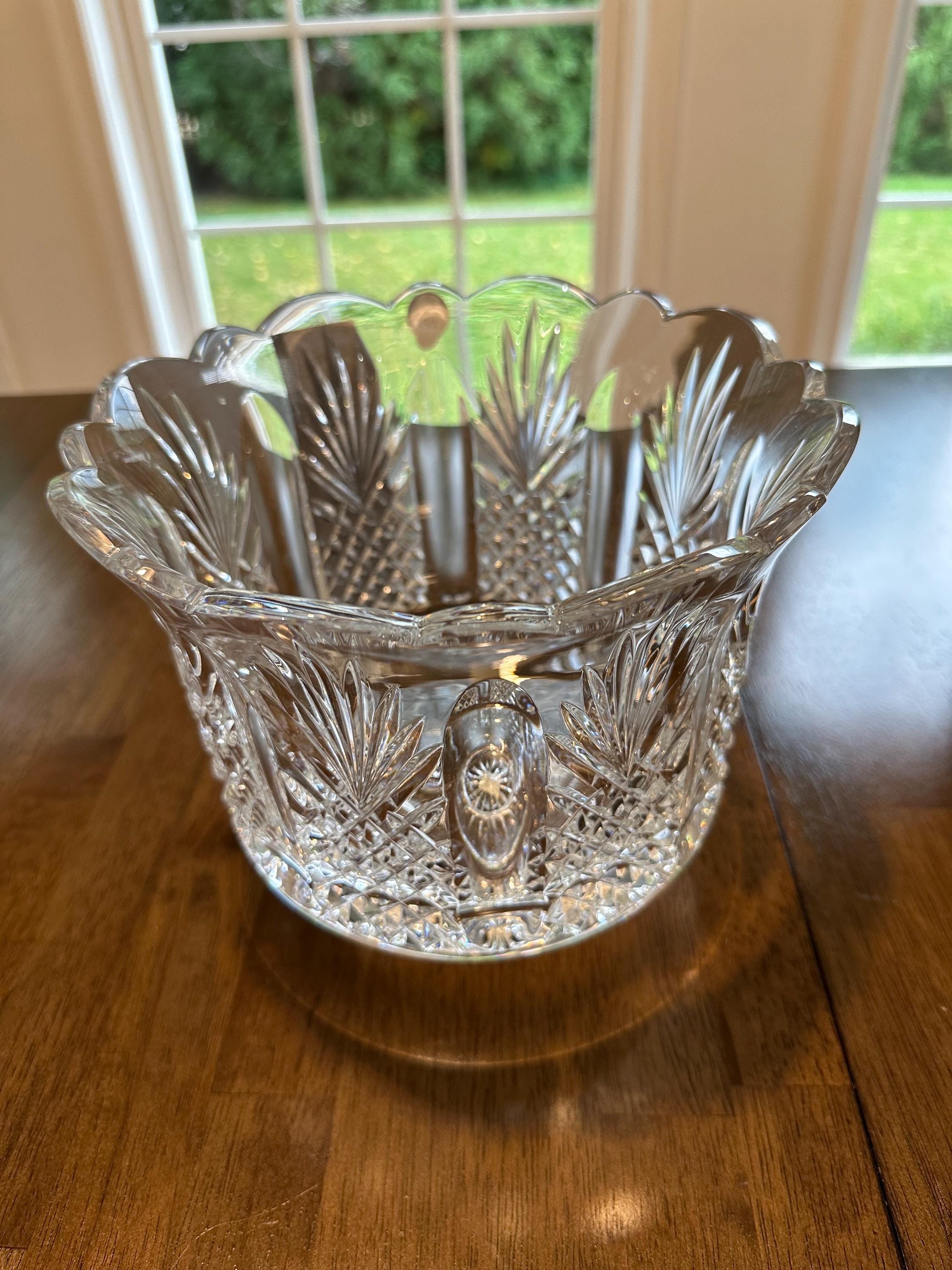 Waterford Crystal Period Art Deco New York Edition Signed Footed Bowl