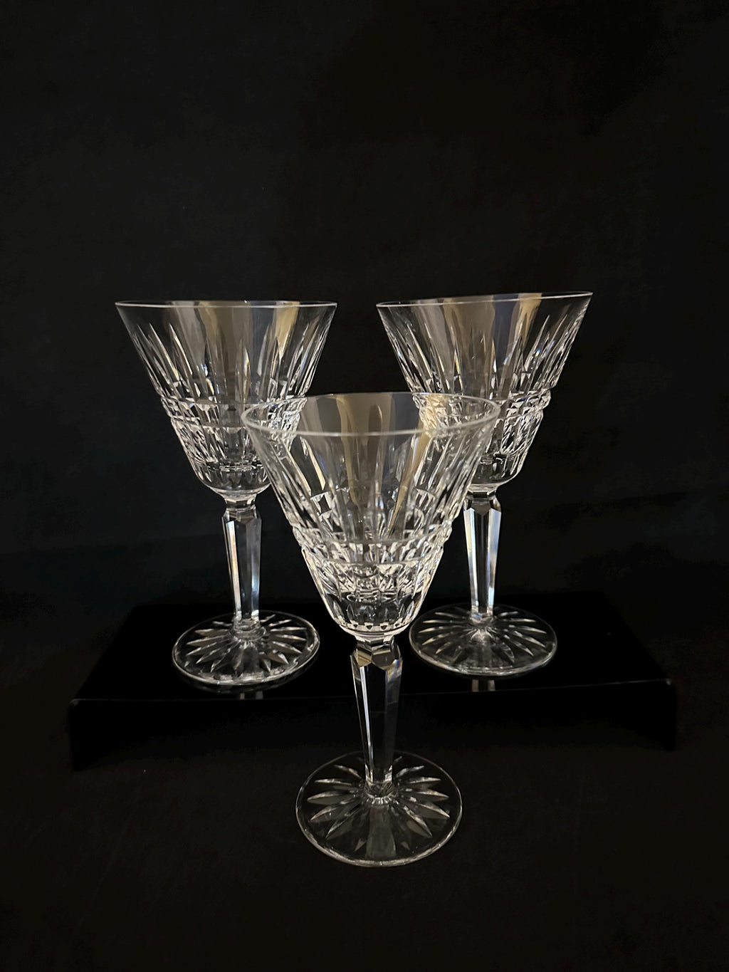 3 Waterford Glenmore Water Goblets