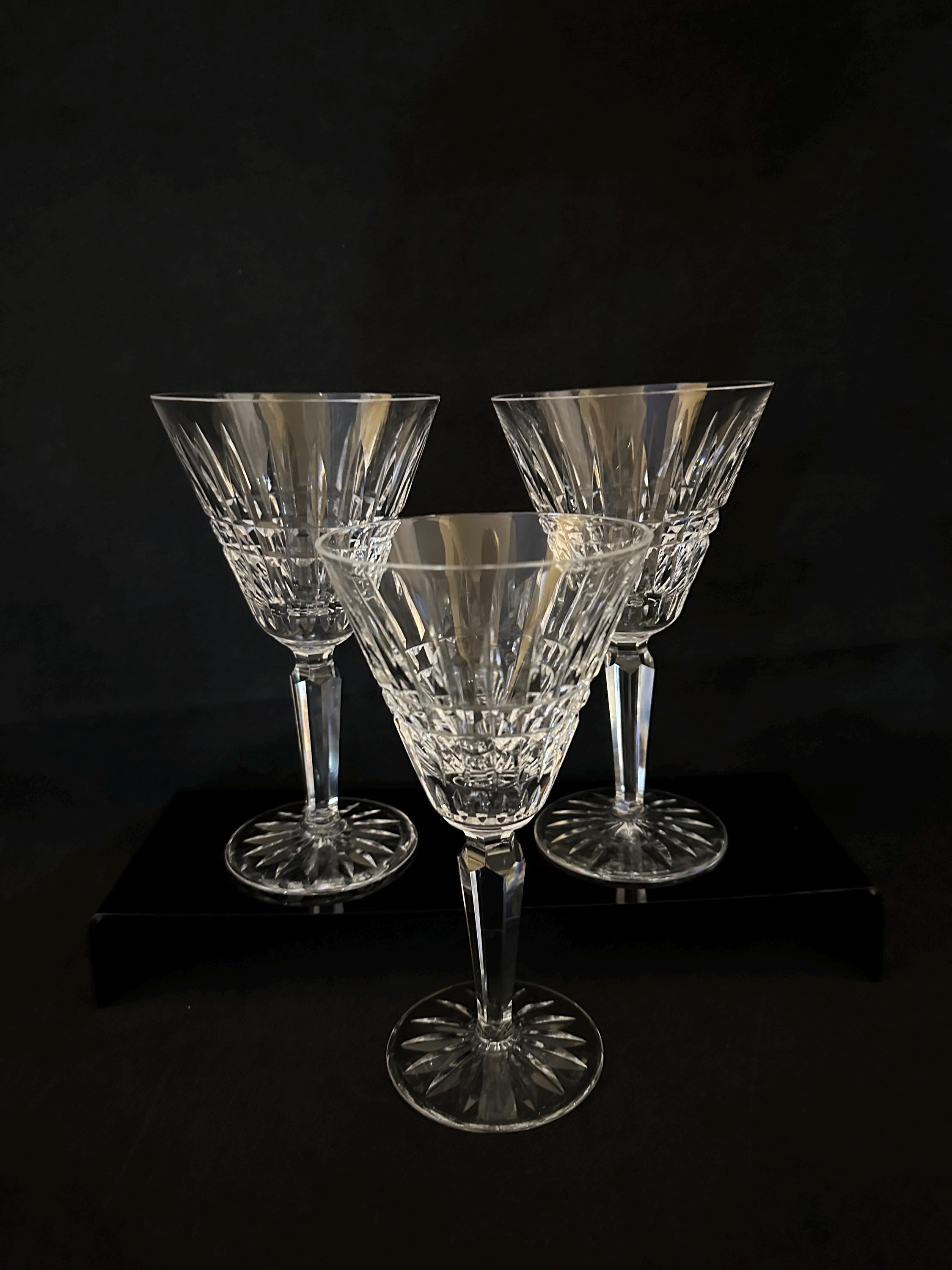 3 Waterford Glenmore Water Goblets