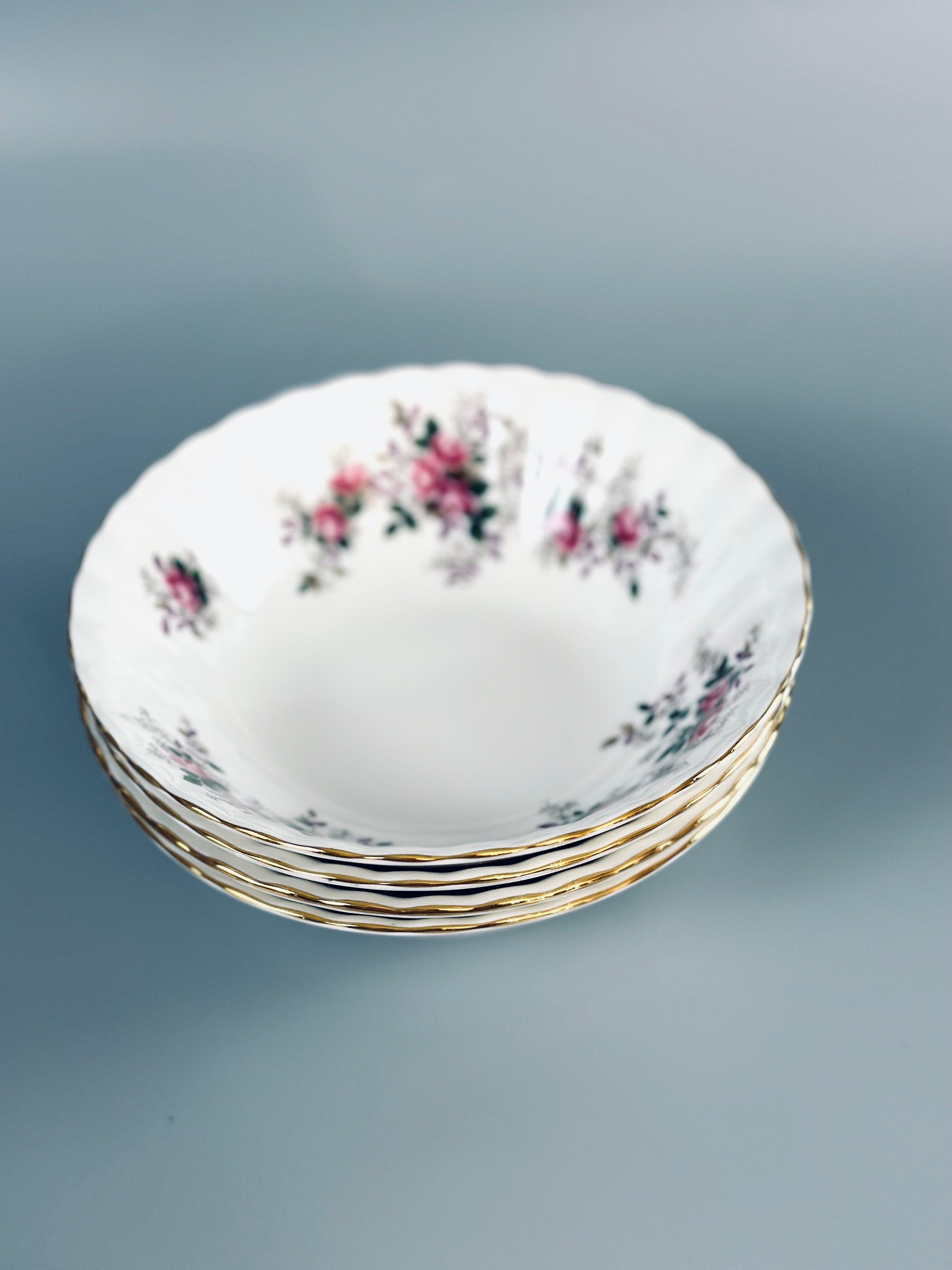 4 Royal Albert Lavender Rose Cereal Bowls