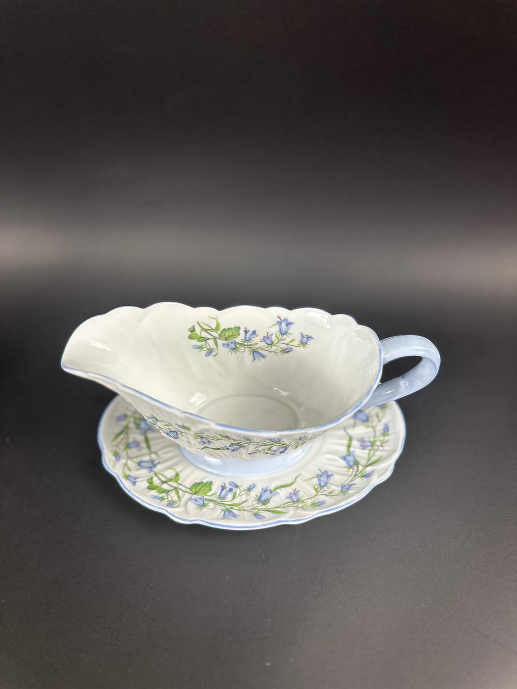Shelley Harebell Gravy Boat and Underplate