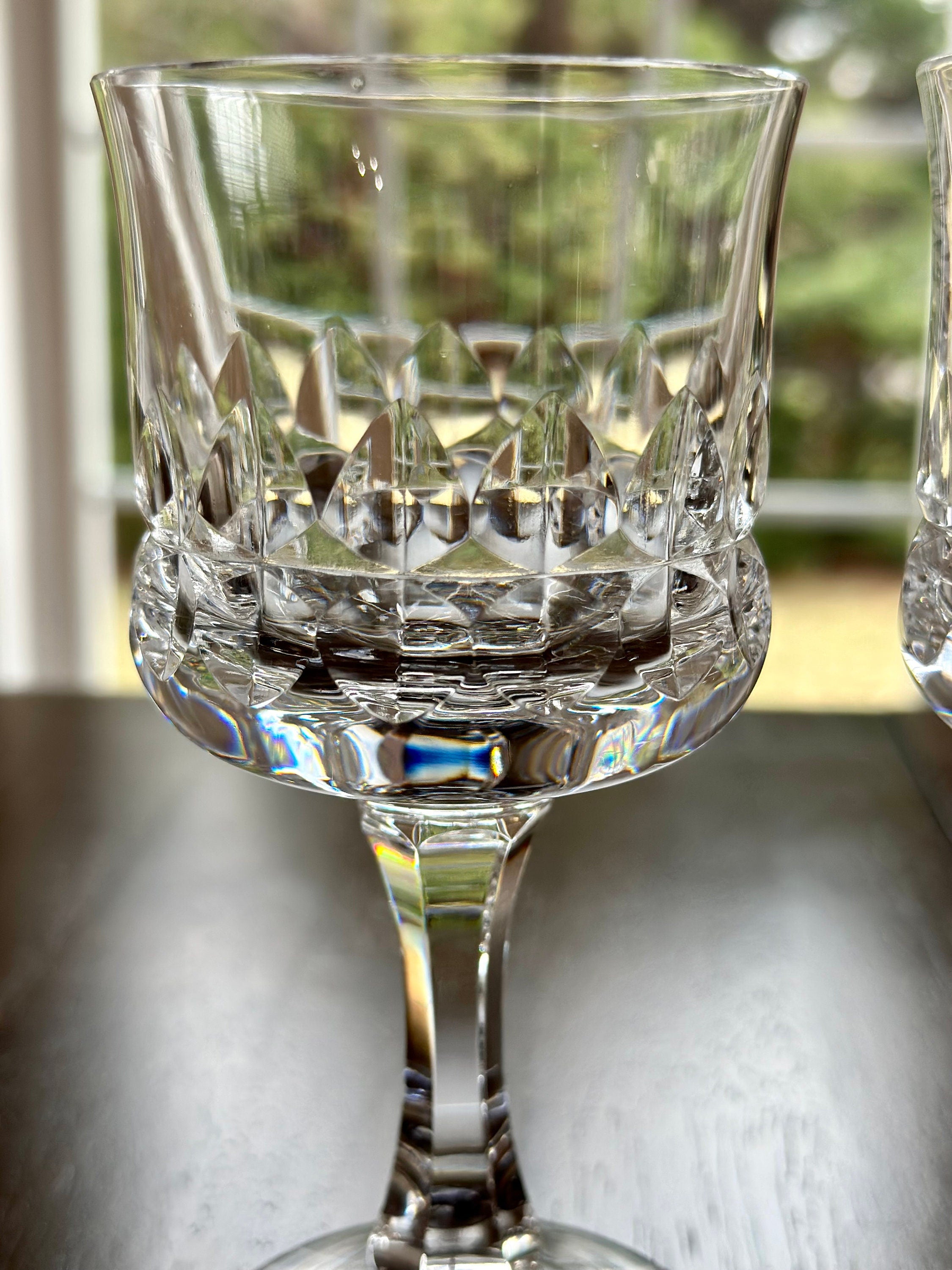 2 Kosta Boda Prince Crystal Water Goblets
