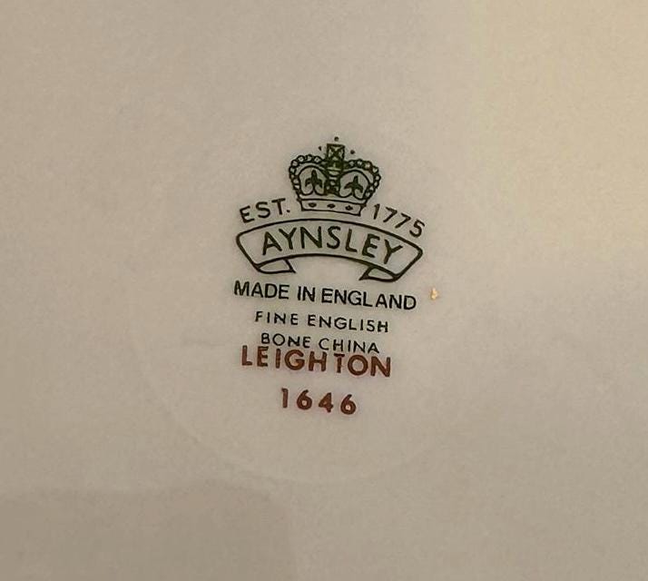 3 Aynsley Leighton Dinner Plates