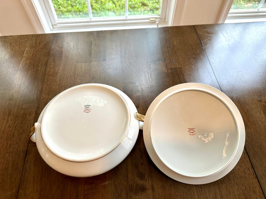 Vintage Haviland Limoges Yale Covered Bowl