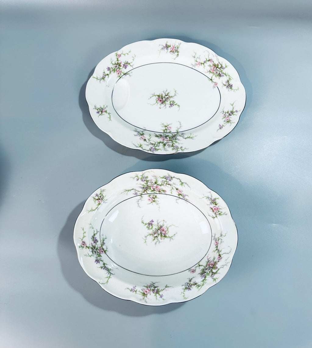 Haviland Rosalinde Serving Platter and Bowl