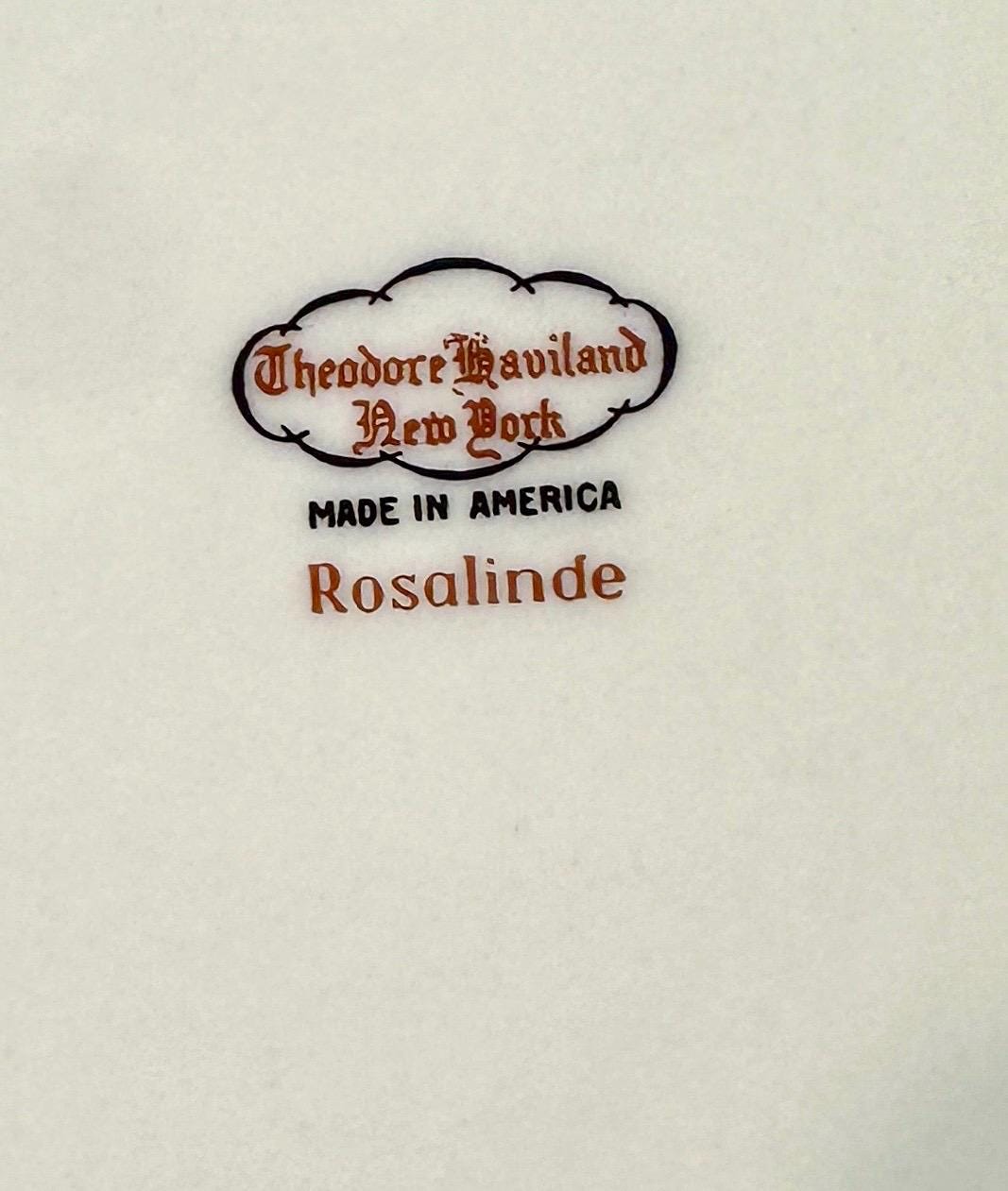 4 Placesettings of Haviland Rosalinde China