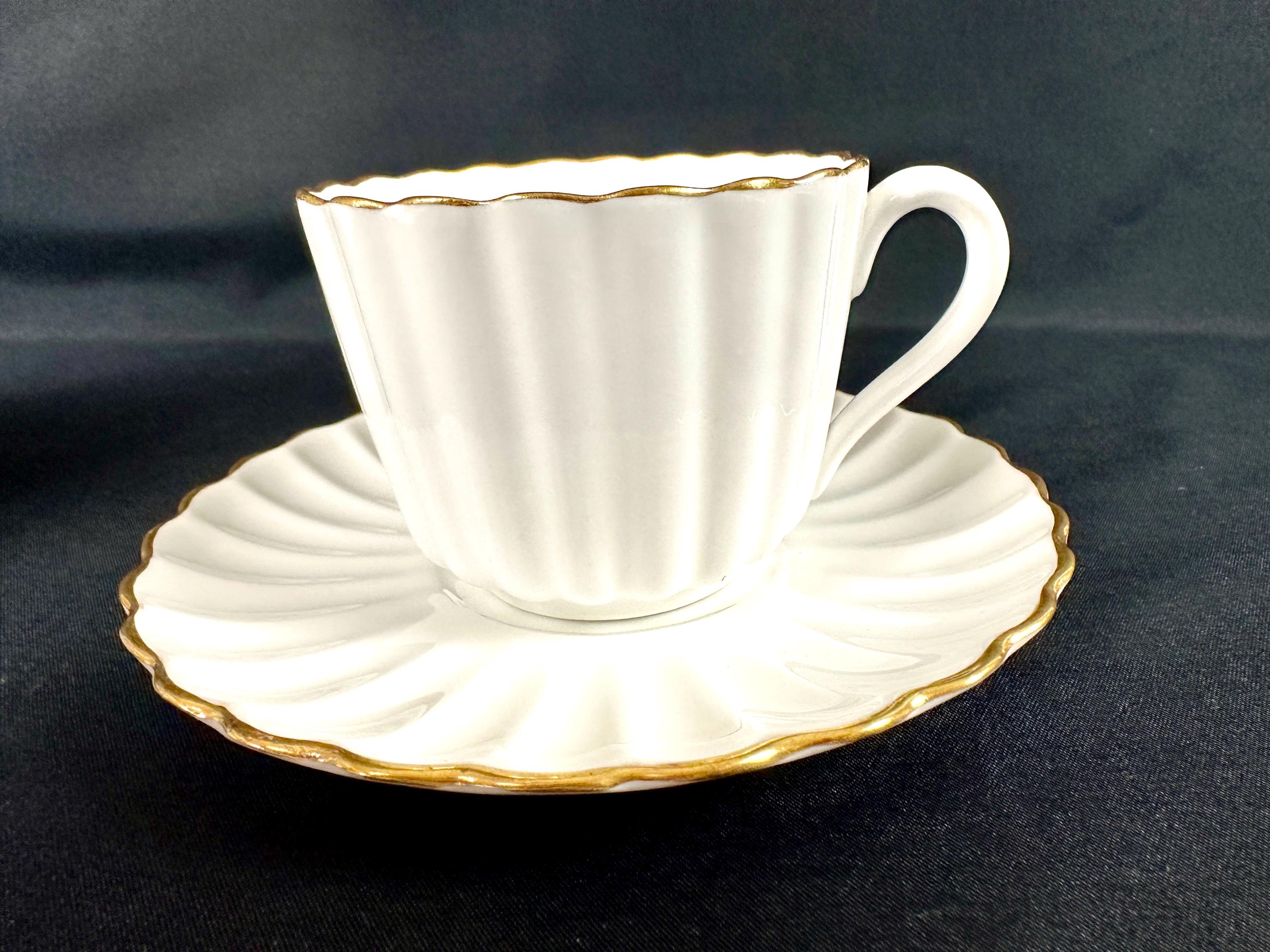 3 Copeland Spode Midas Teacups and Saucers