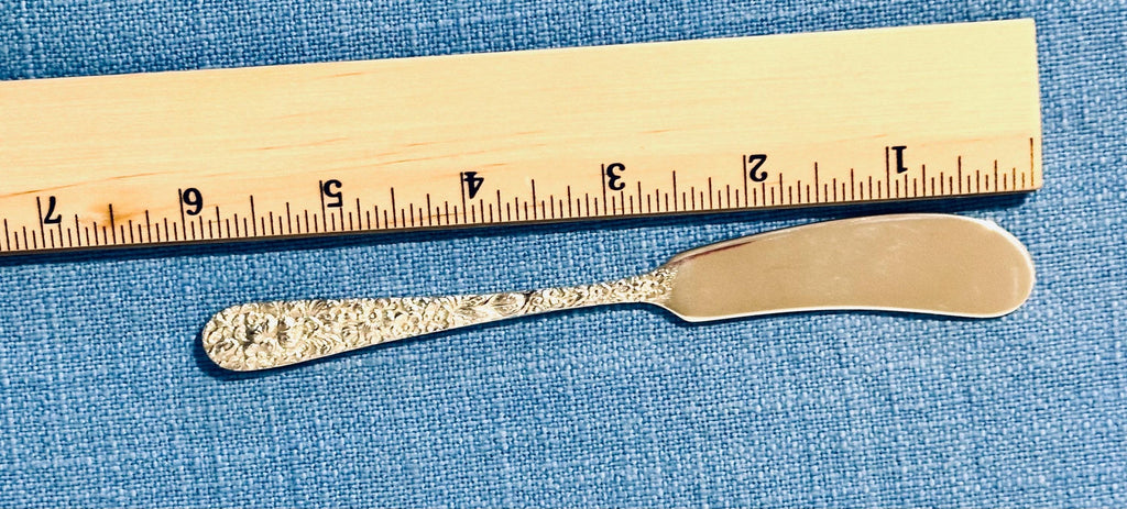 Stieff Rose Sterling Butter Spreader Butter Knife