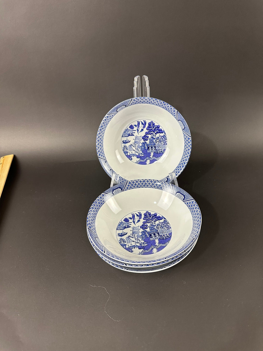 4 Cuthbertson Blue Willow Cereal Bowls