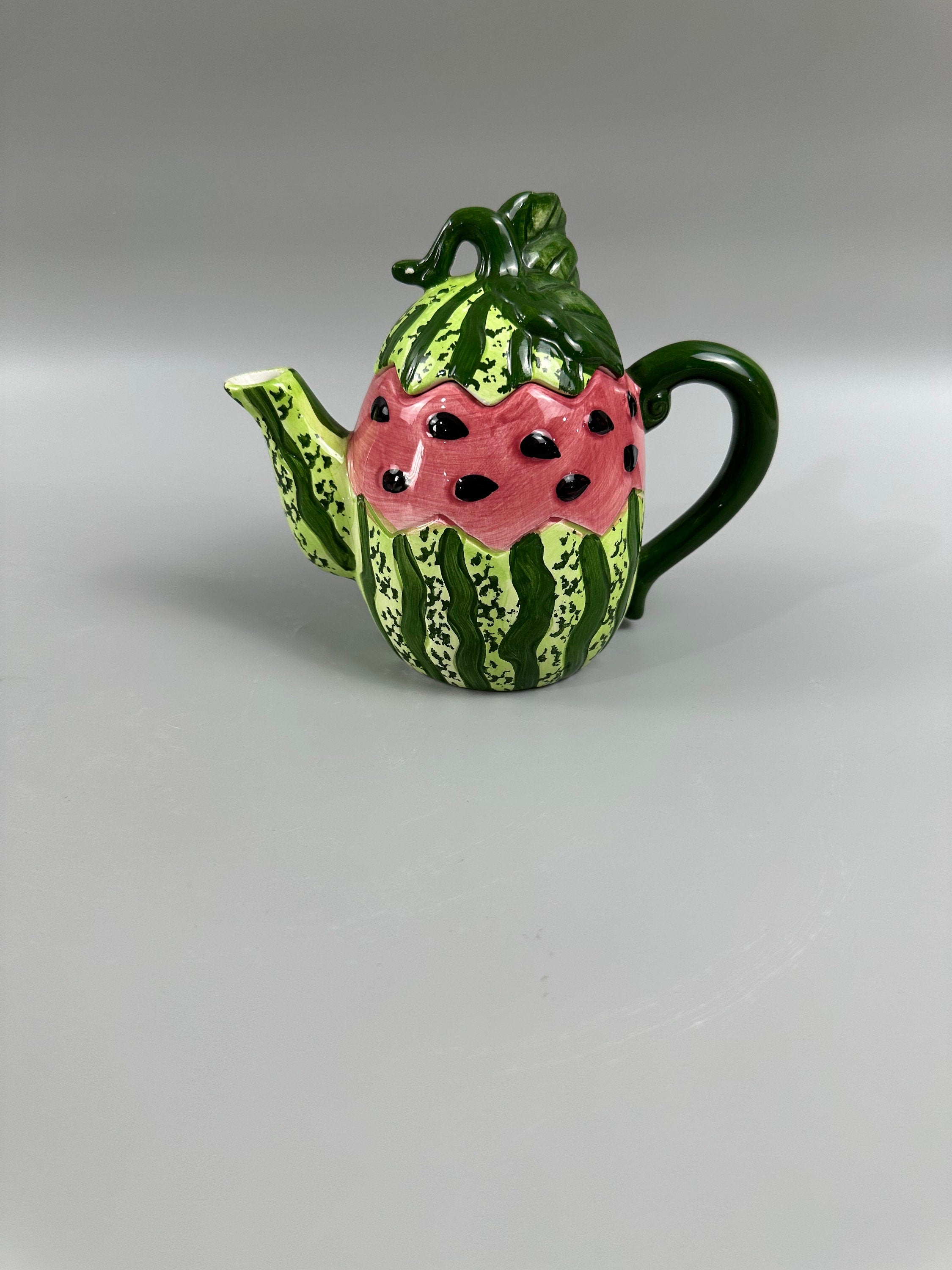 Vintage Cracker Barrel Watermelon Teapot