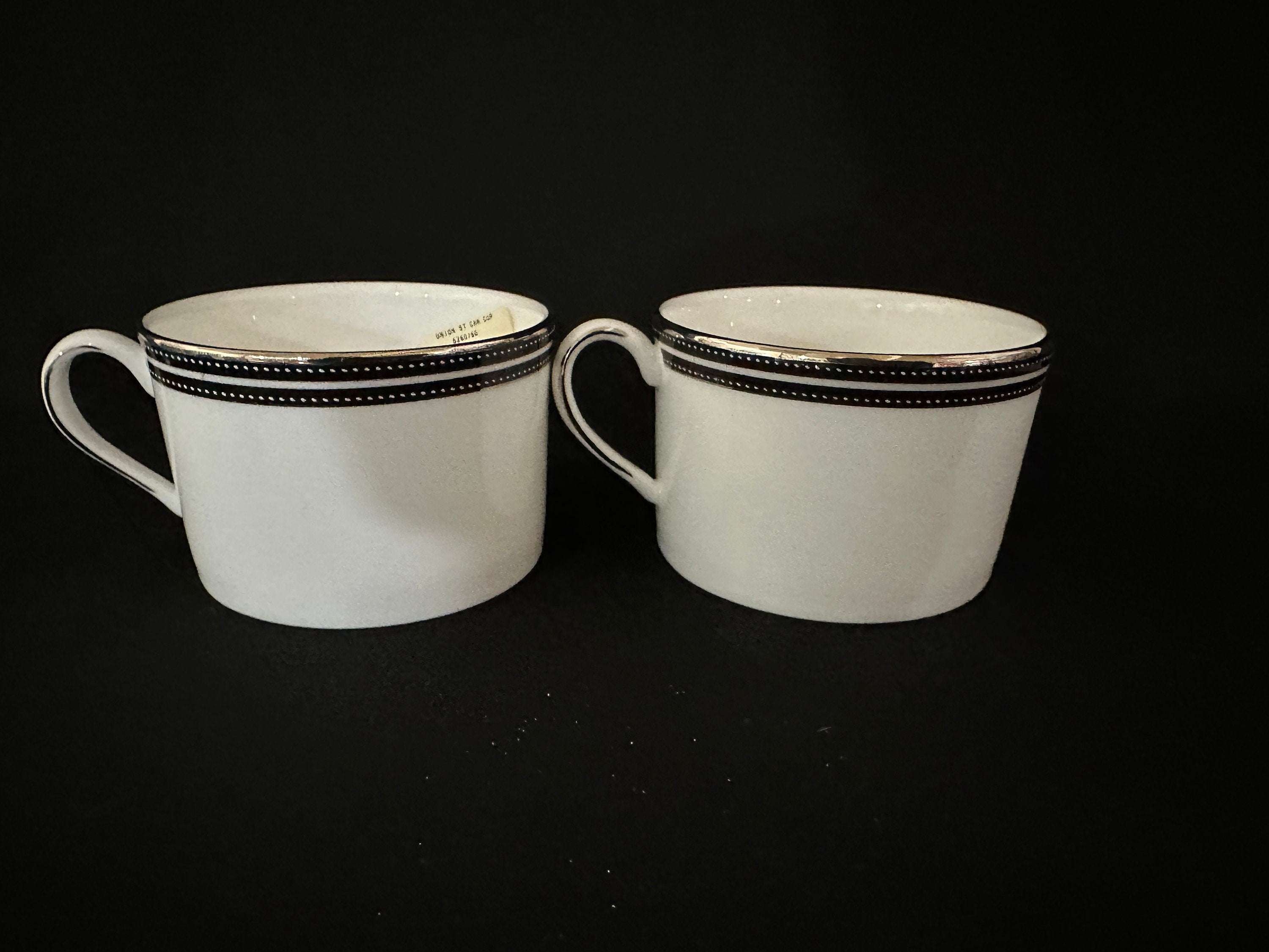 4 Kate Spade Union Street Teacups by Lenox