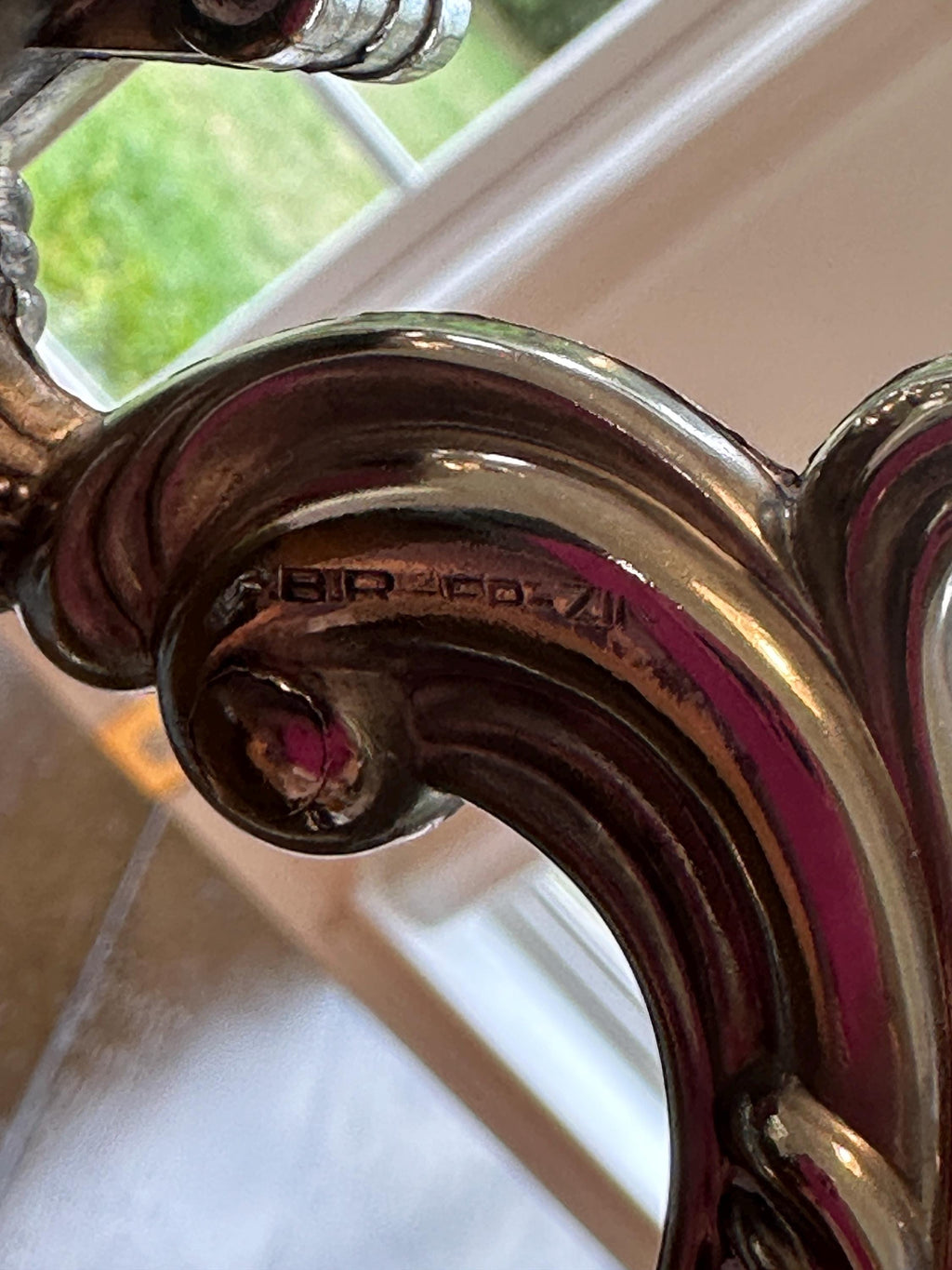 Tall Claret Decanter Glass and Silver Plate