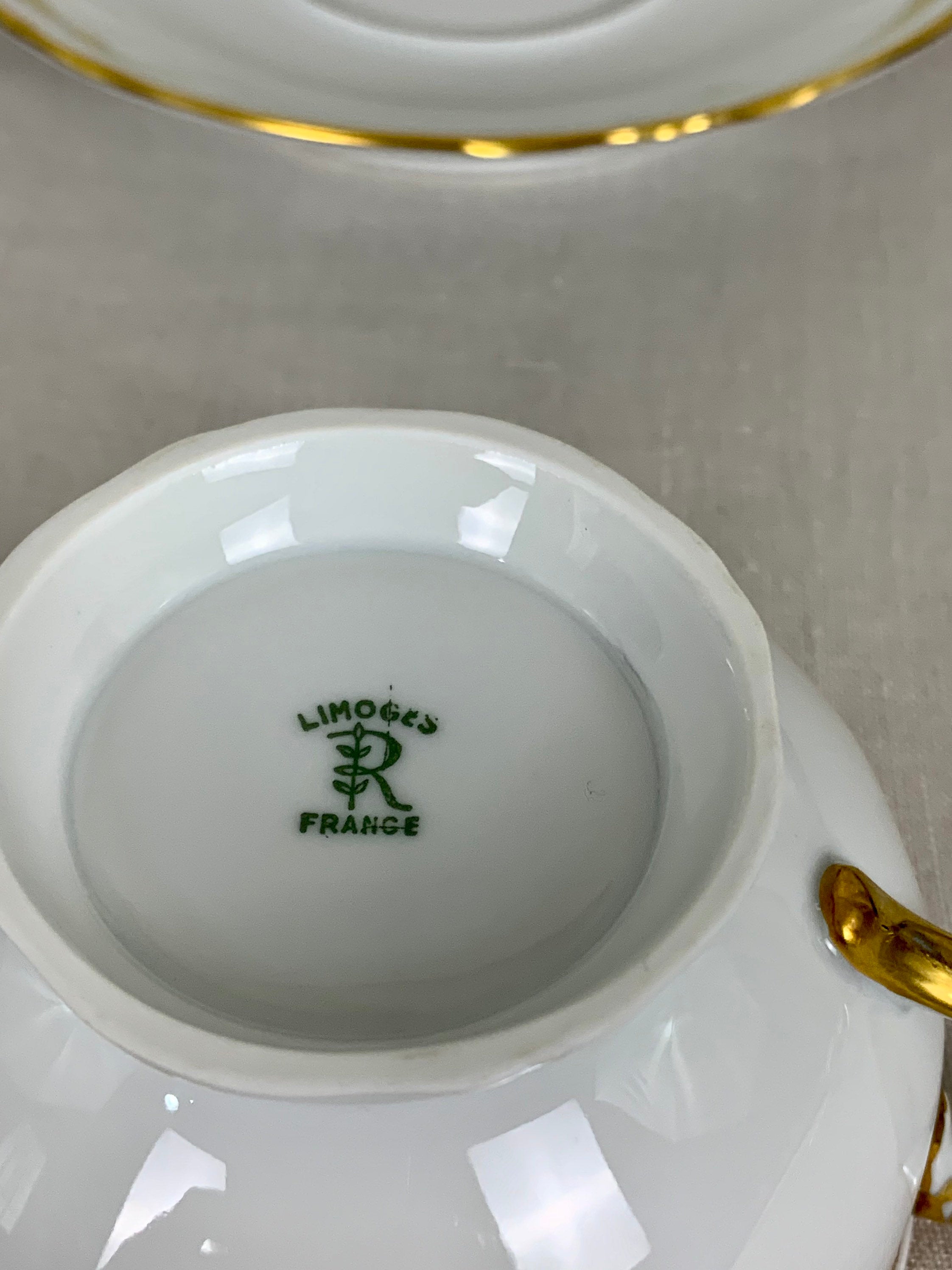 2 Raynaud Marie Antoinette Gold Teacups