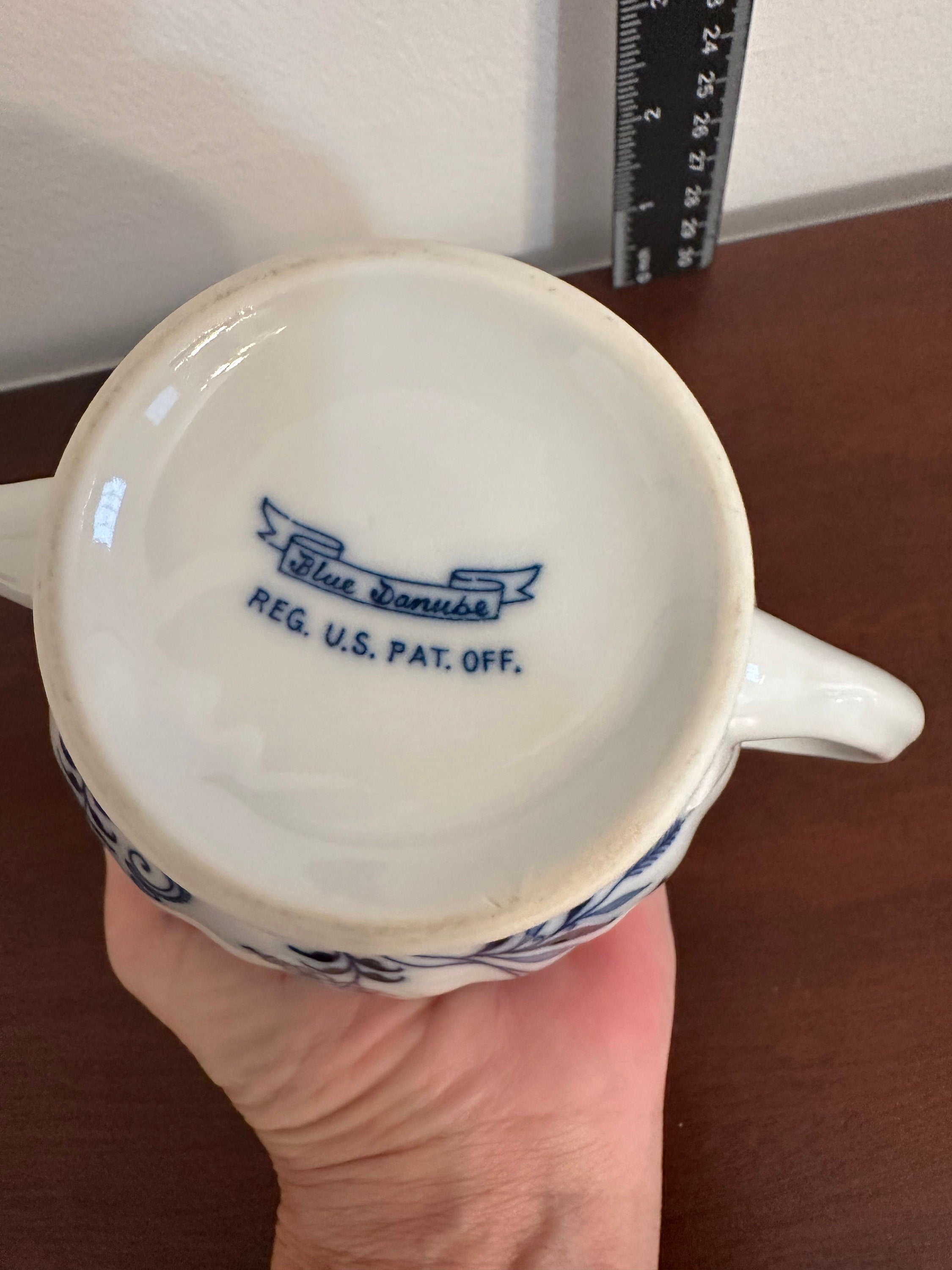 Vintage Blue Danube Sugar Bowl