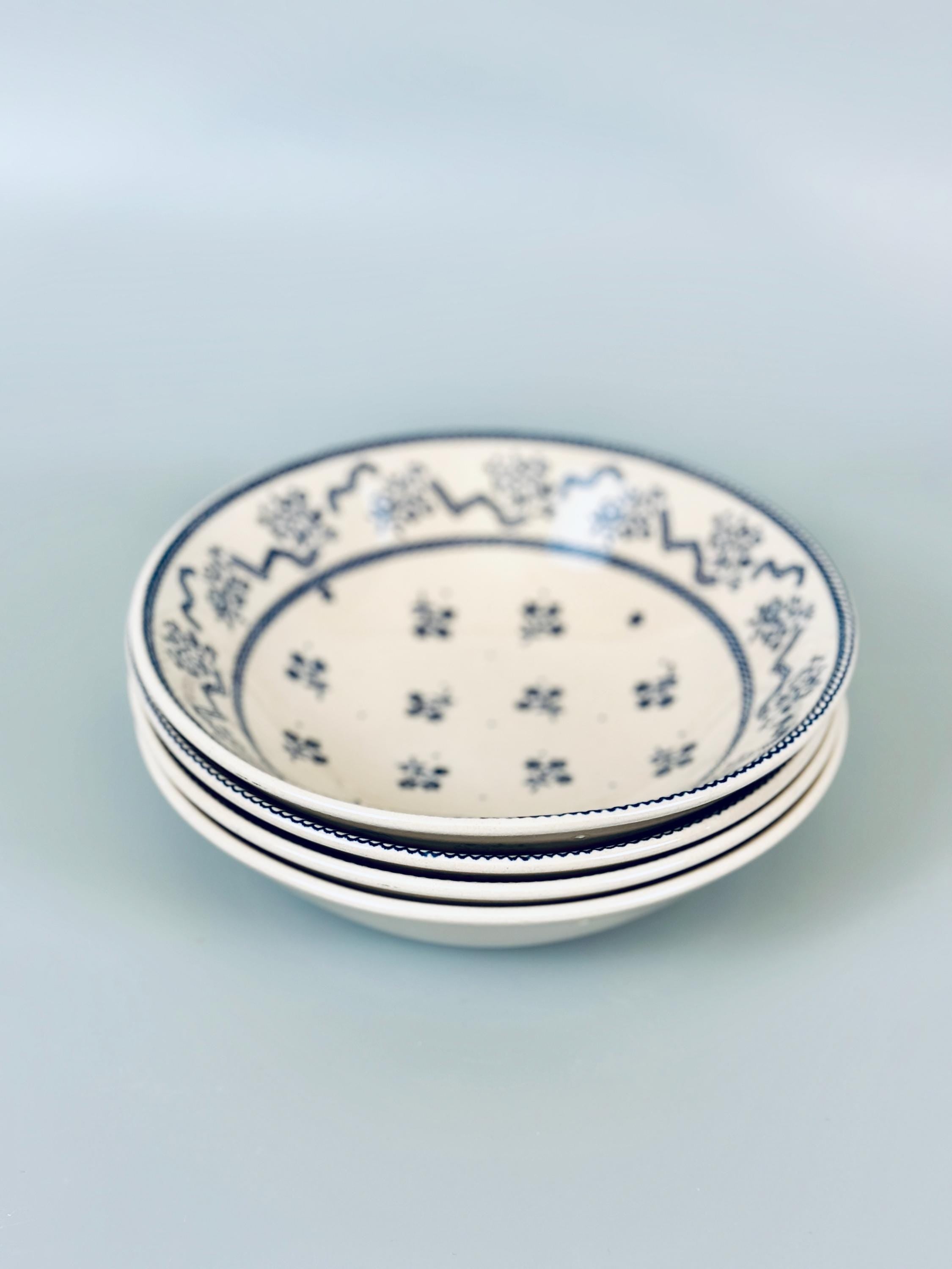 4 Johnson Brothers Petite Fleur Laura Ashley Cereal Bowls