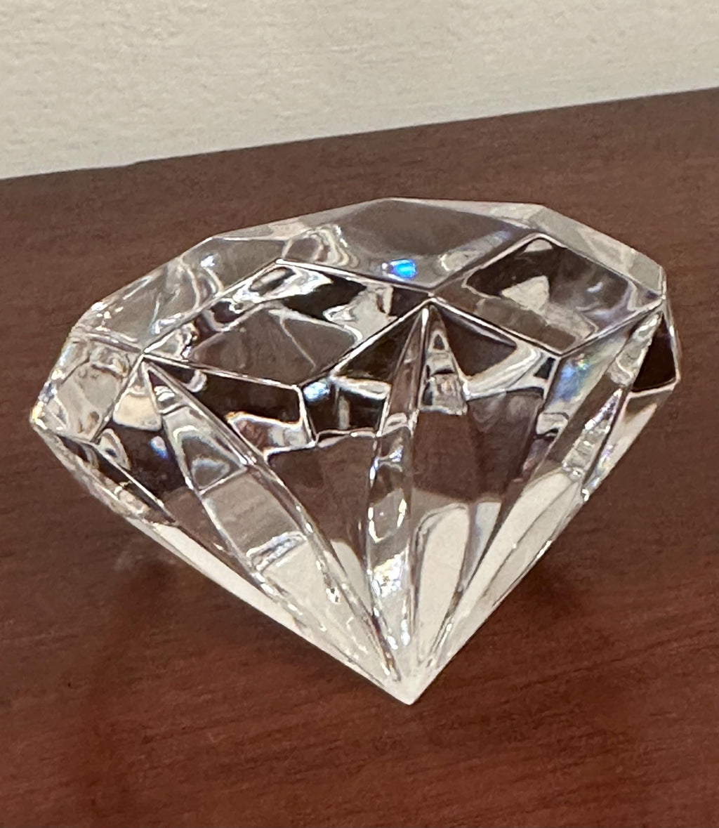 Waterford Crystal Diamond Shaped Paperweight
