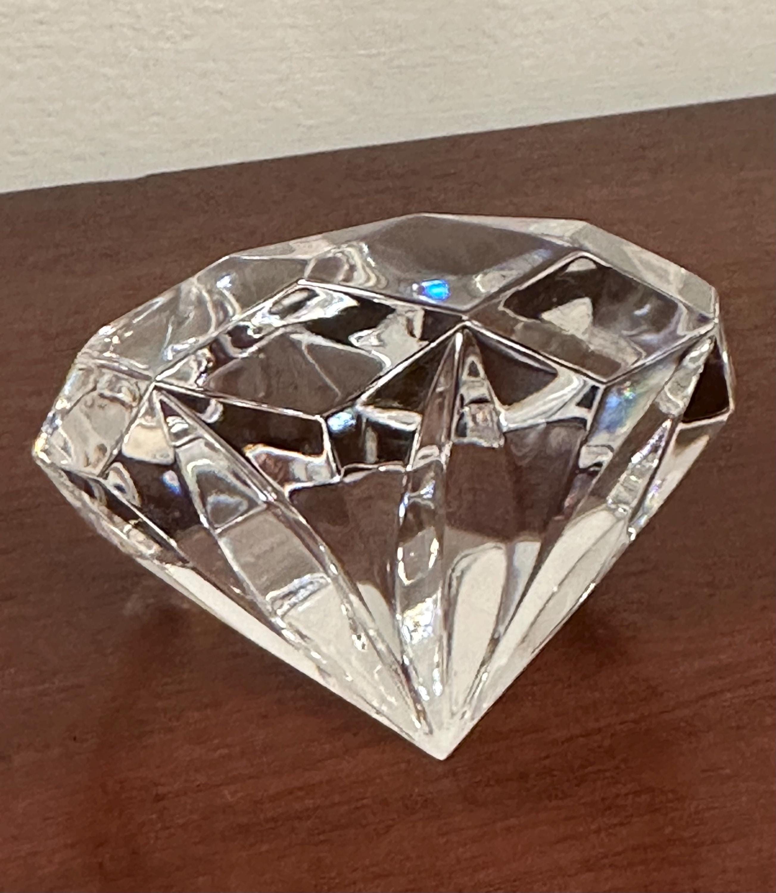 Waterford Crystal Diamond Shaped Paperweight