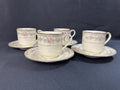 4 Noritake Shenandoah Teacups and Saucers