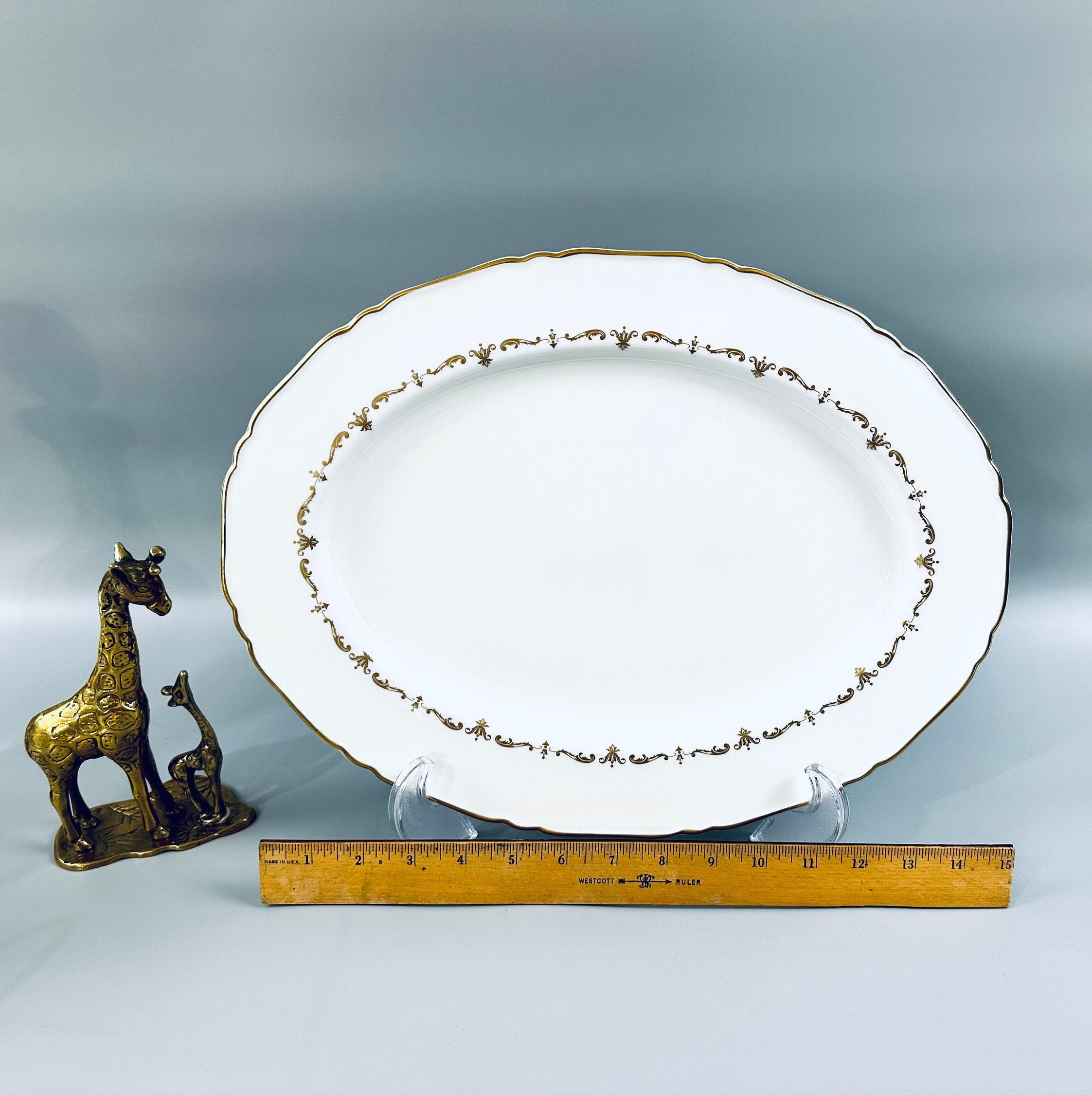 Royal Worcester Gold Chantilly Serving Platter