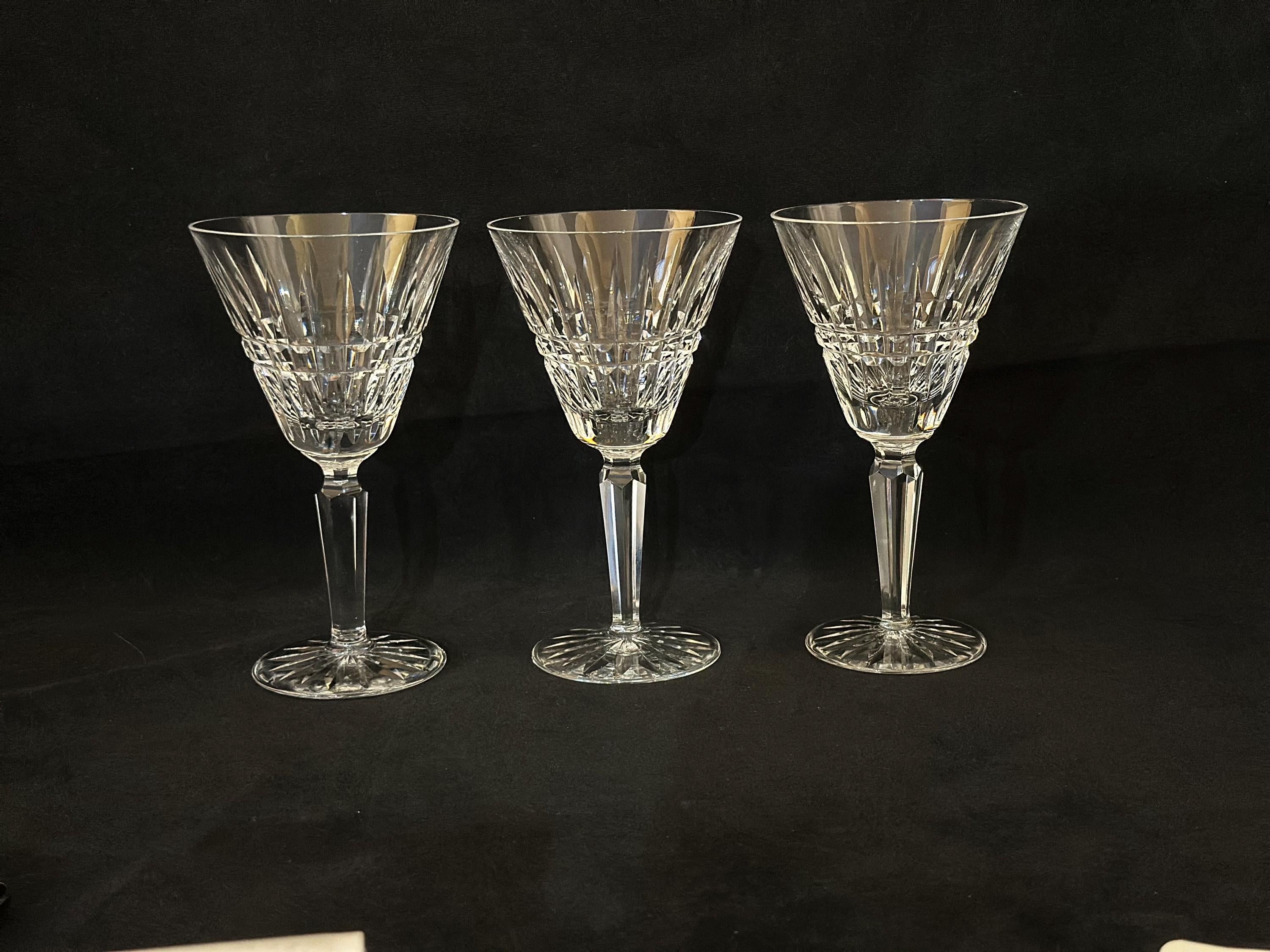 3 Waterford Glenmore Water Goblets