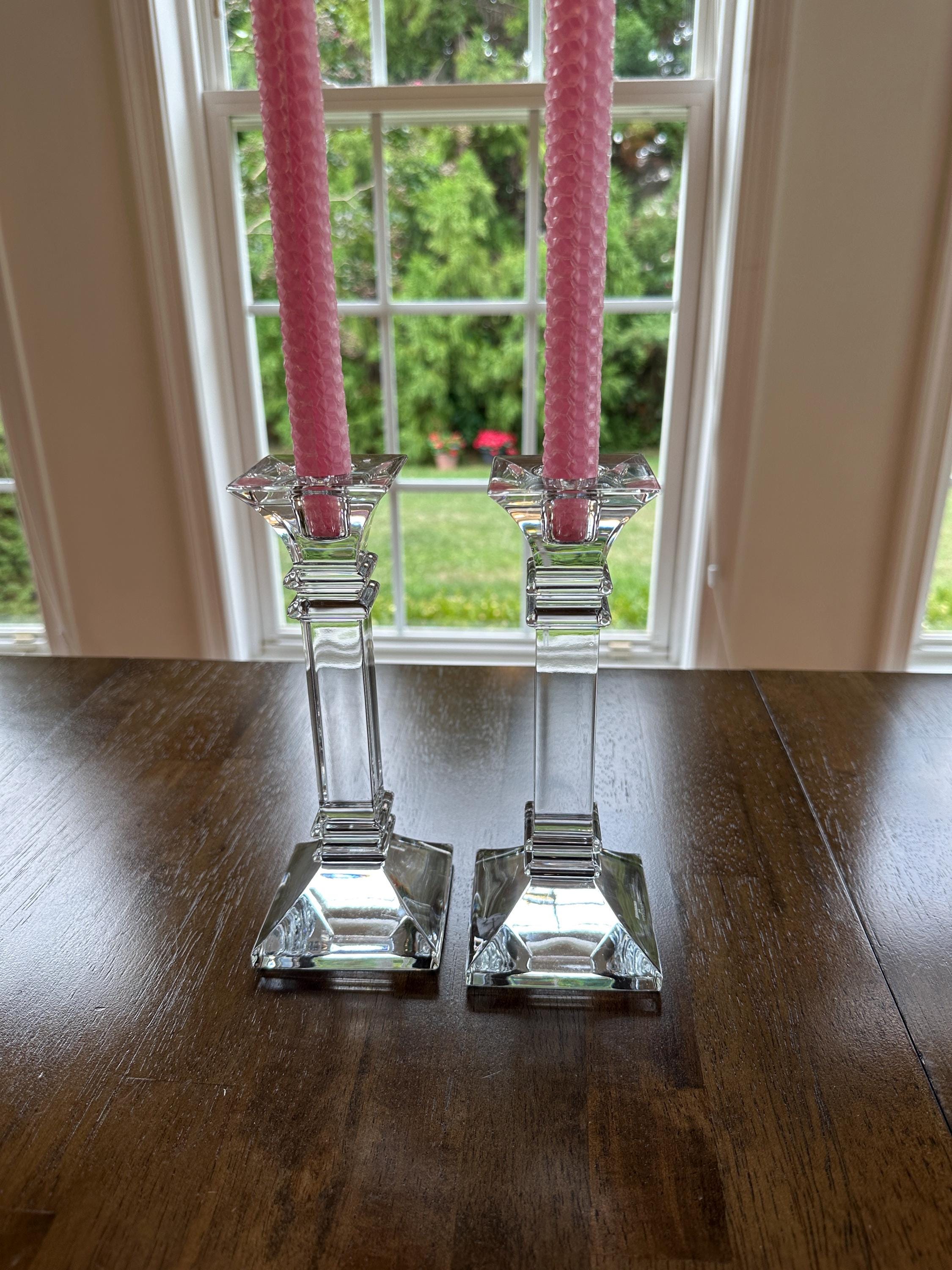 Waterford Treviso Tall Crystal Candlesticks