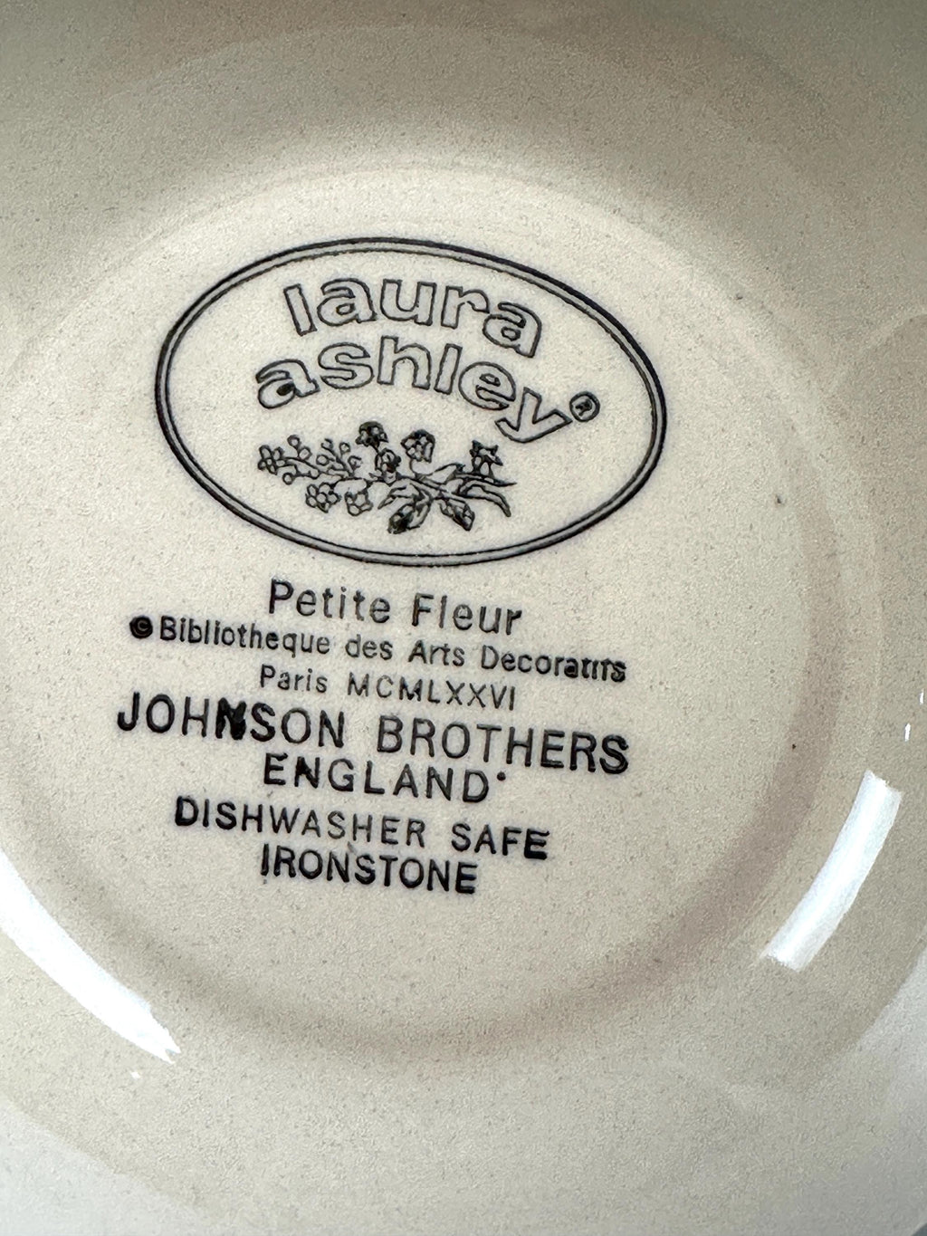 4 Johnson Brothers Petite Fleur Laura Ashley Cereal Bowls