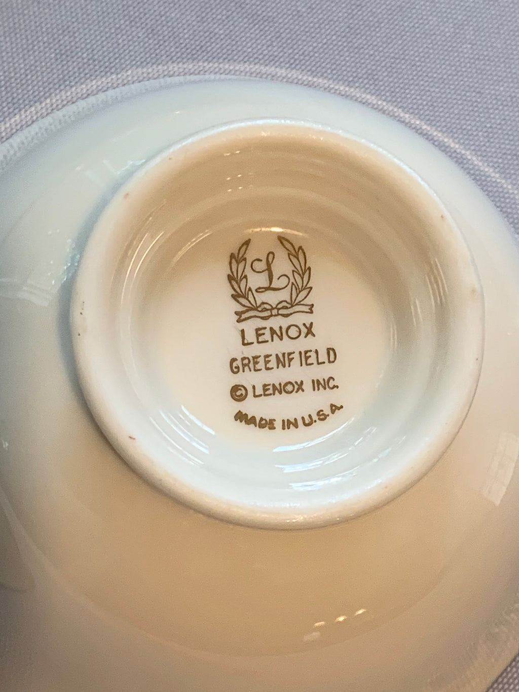2 Lenox Greenfield Teacups