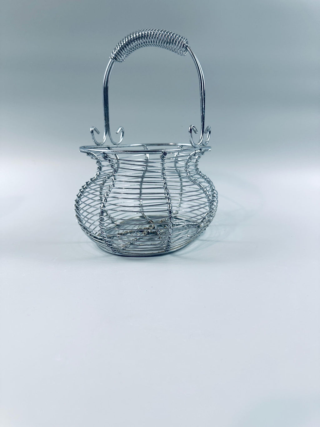 Vintage Wire Egg Basket