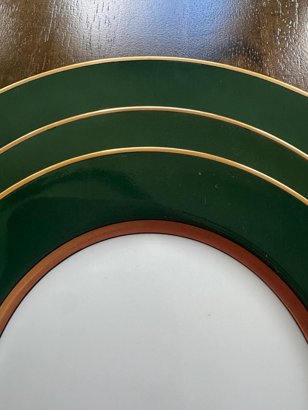 4 Place Settings of Fitz and Floyd Renaissance Green