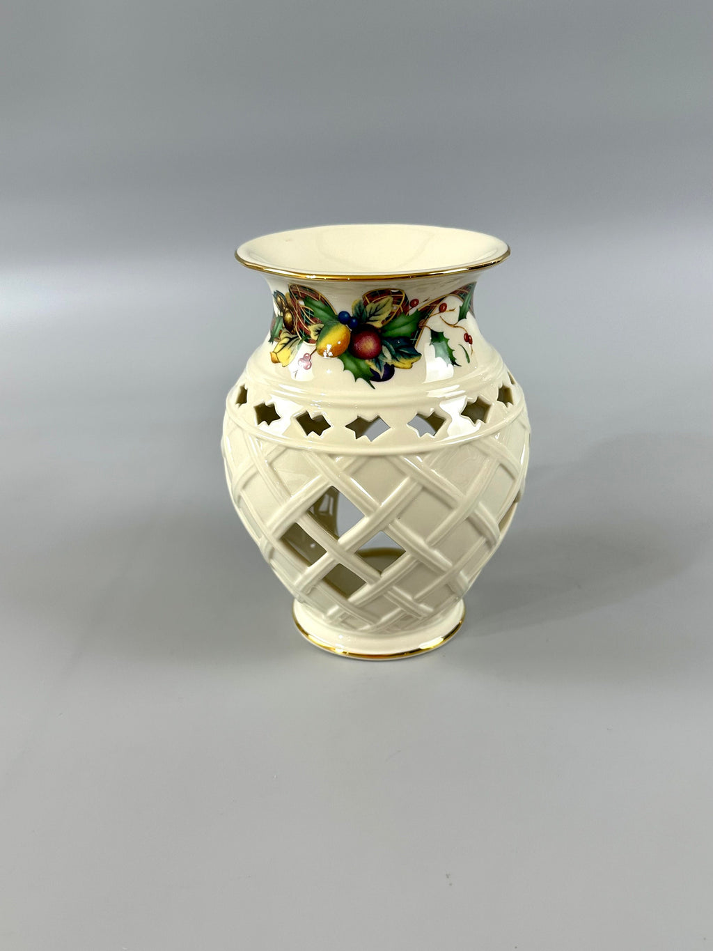 Lenox Holiday Tartan Fragrance Warmer/ Tea light Candle Holder